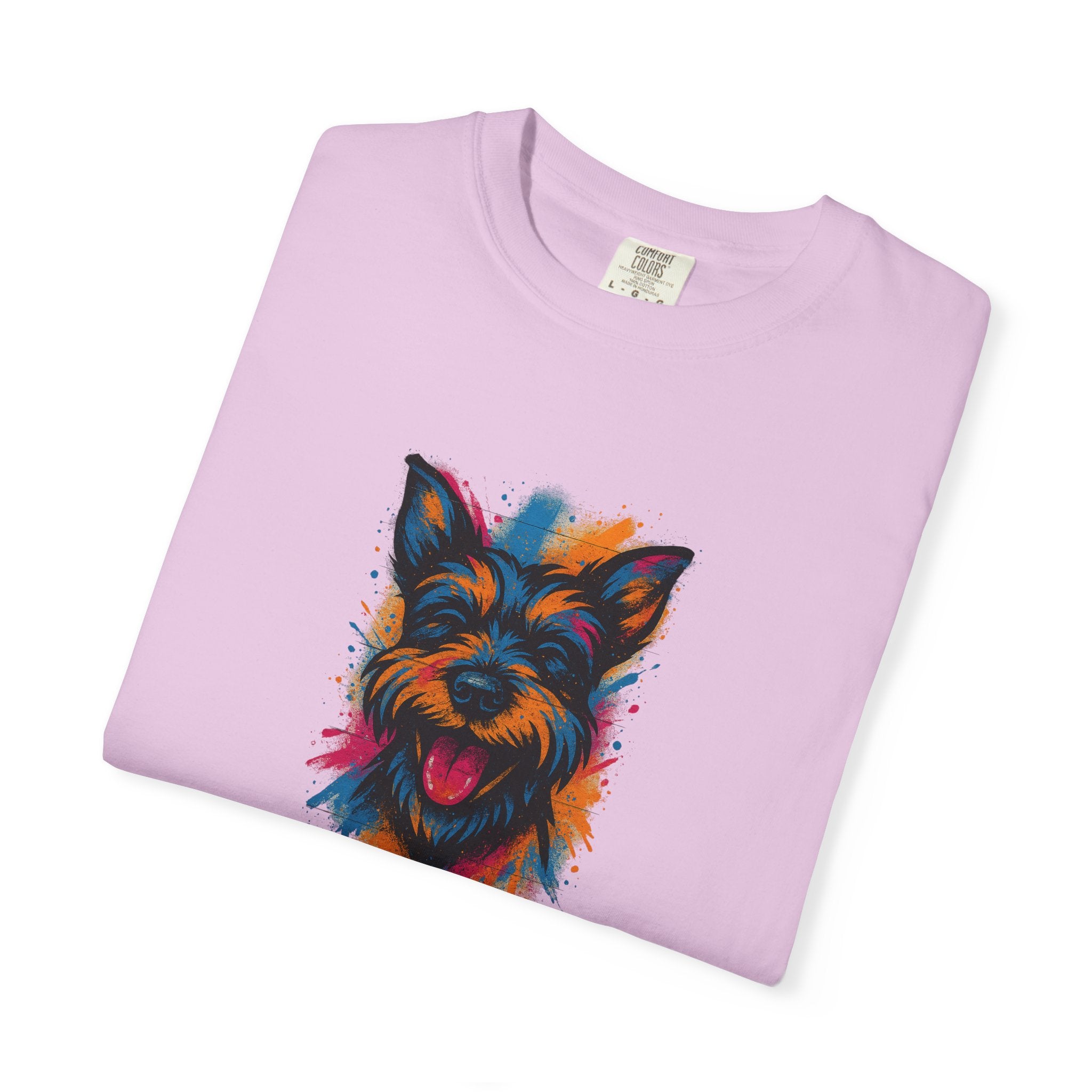 Colorful Yorkshire Terrier T-Shirt — Vibrant Dog Portrait Tee