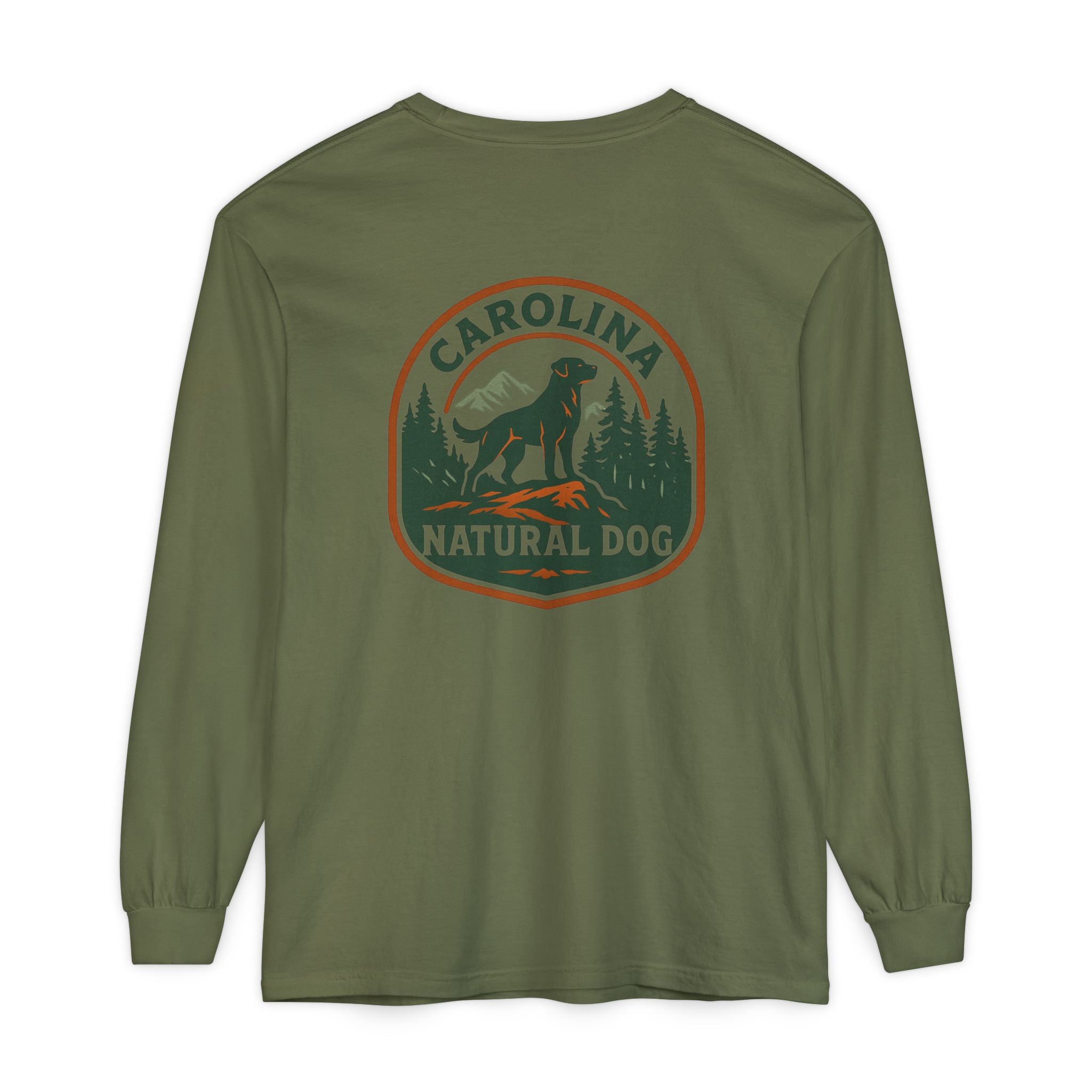 Carolina Natural Dog Long Sleeve Tee — Outdoor Dog Lover Shirt