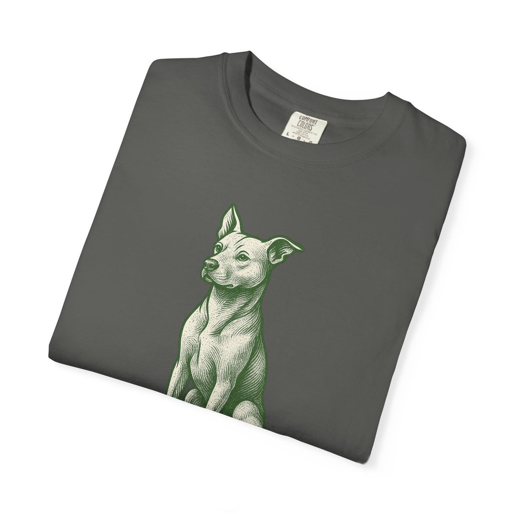 Dog Rescue T-shirt - Detailed Stoic Zen Illustration