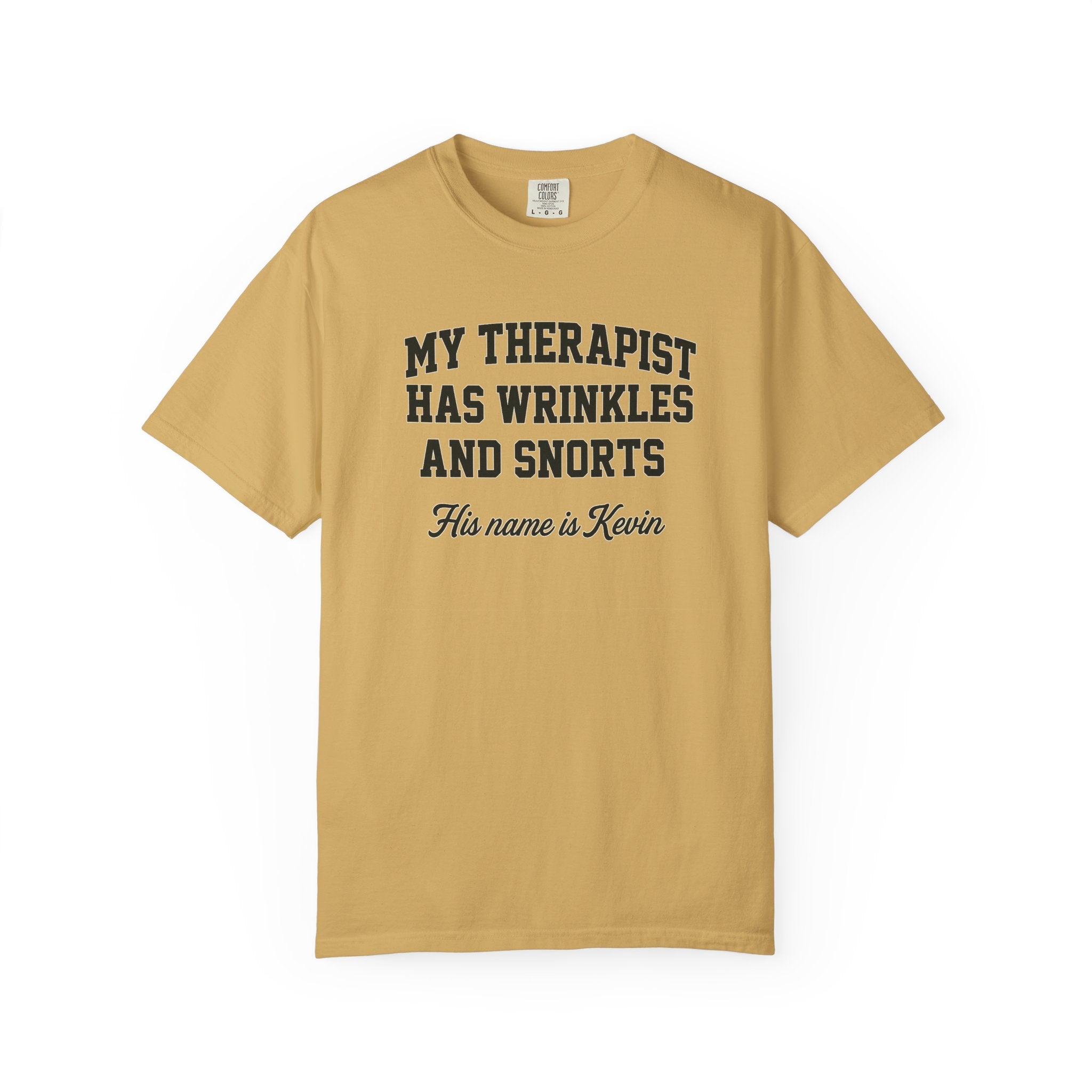 French Bulldog Lover Tee - “My Therapist Has Wrinkles & Snorts” (Funny Dog Shirt)
