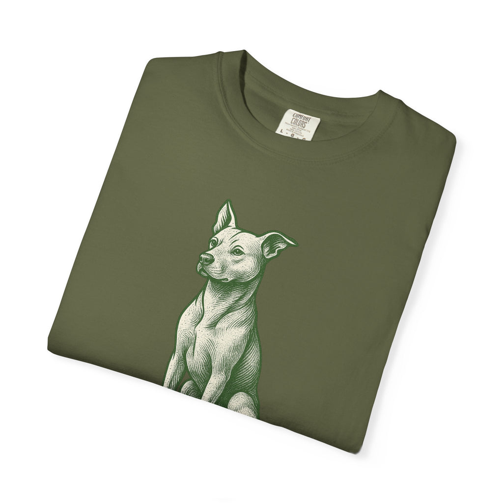 Dog Rescue T-shirt - Detailed Stoic Zen Illustration