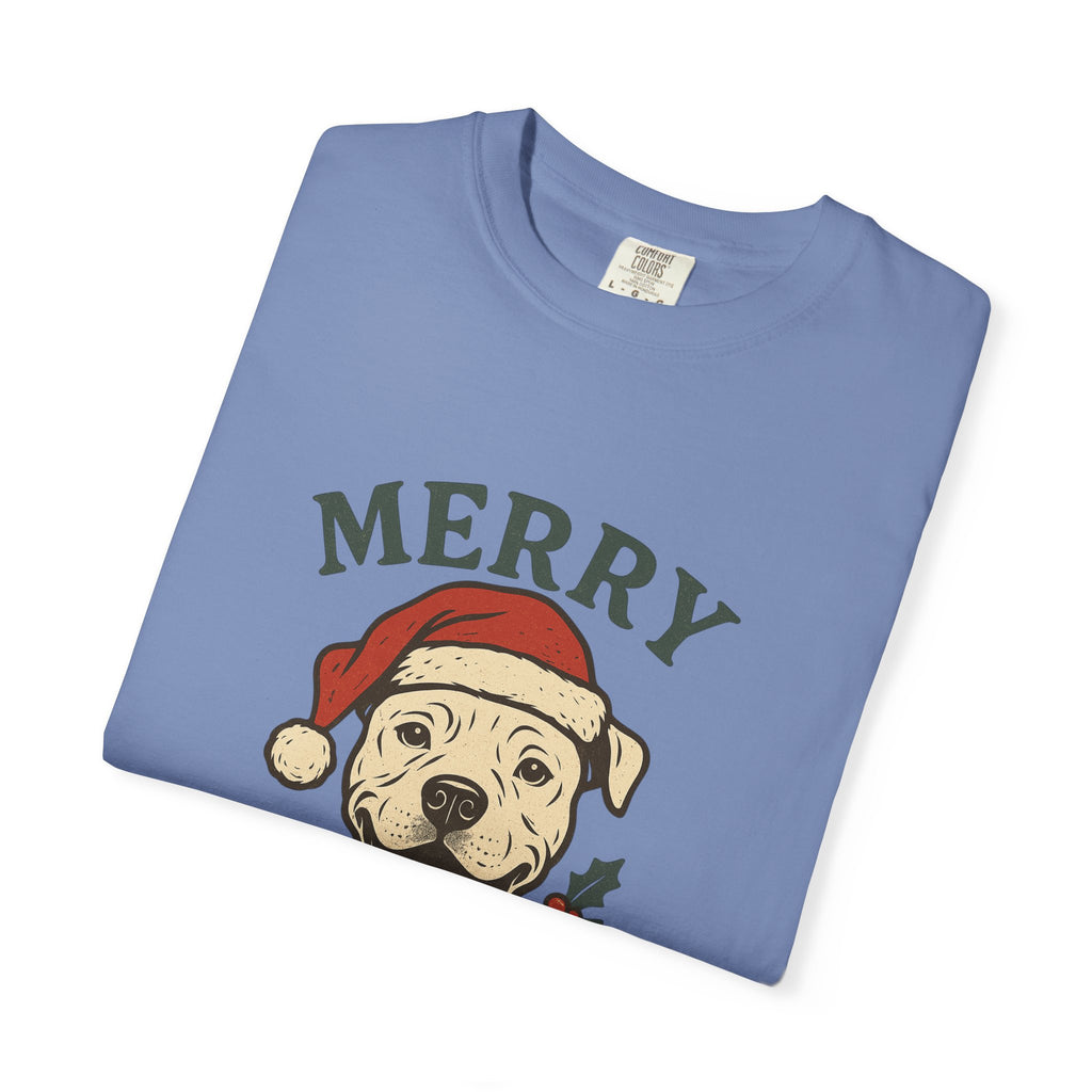Merry Pitmas T-Shirt for Dog Lovers