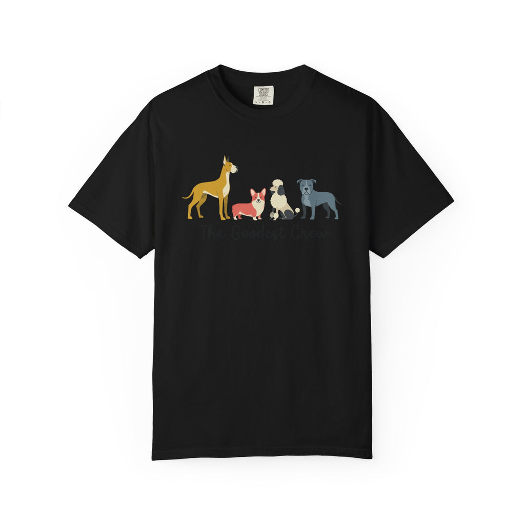 T-Shirt — "The Goodest Crew" Cute Dog Pack Graphic Tee