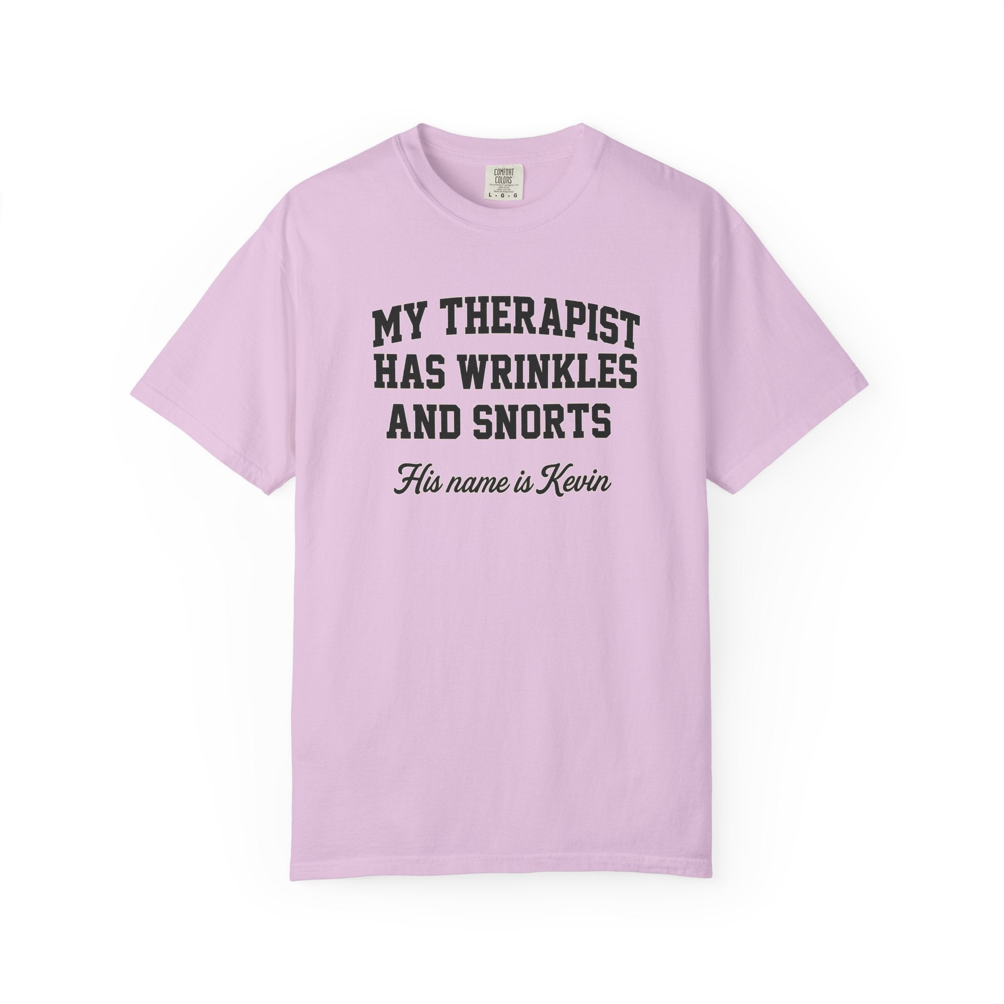 French Bulldog Lover Tee - “My Therapist Has Wrinkles & Snorts” (Funny Dog Shirt)