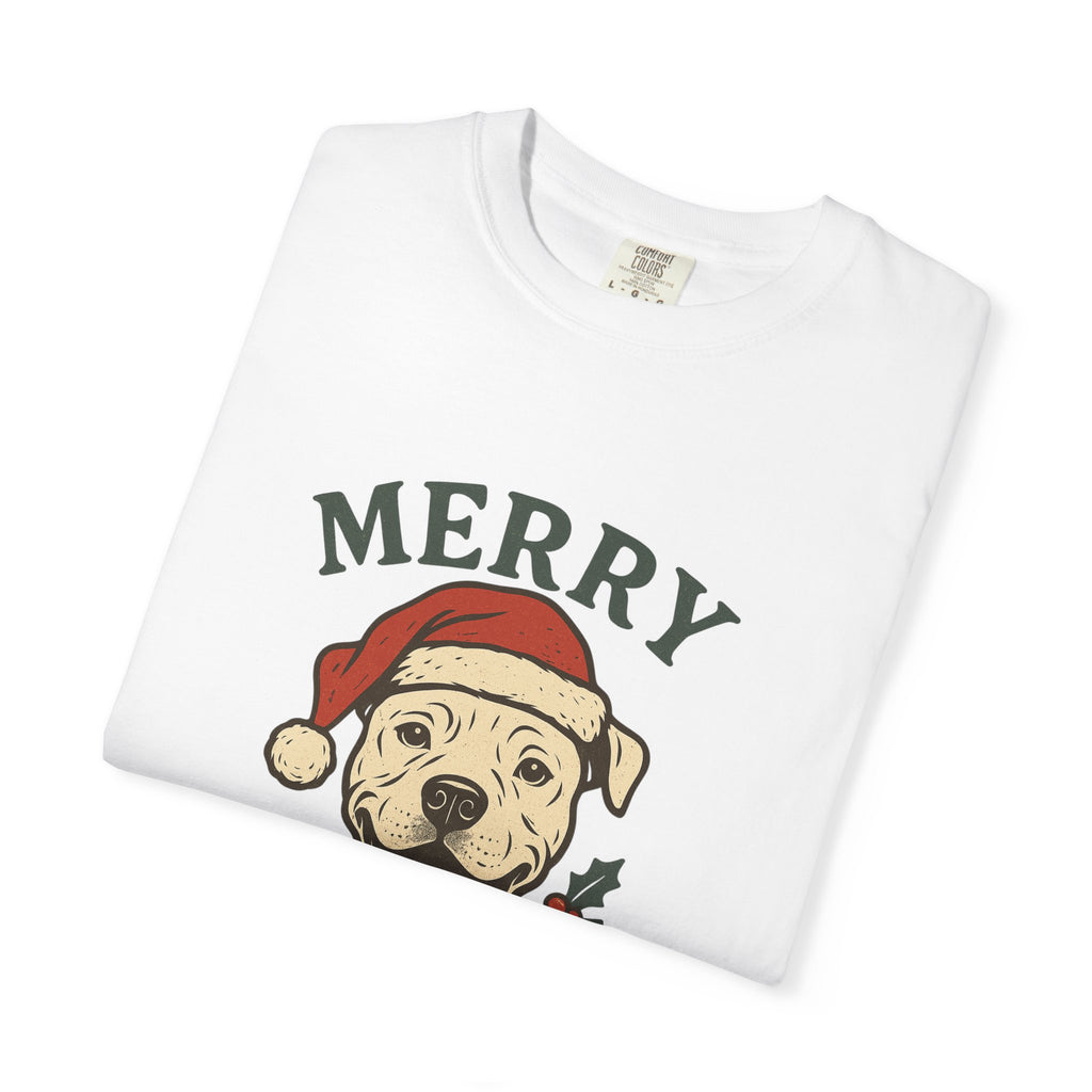 Merry Pitmas T-Shirt for Dog Lovers