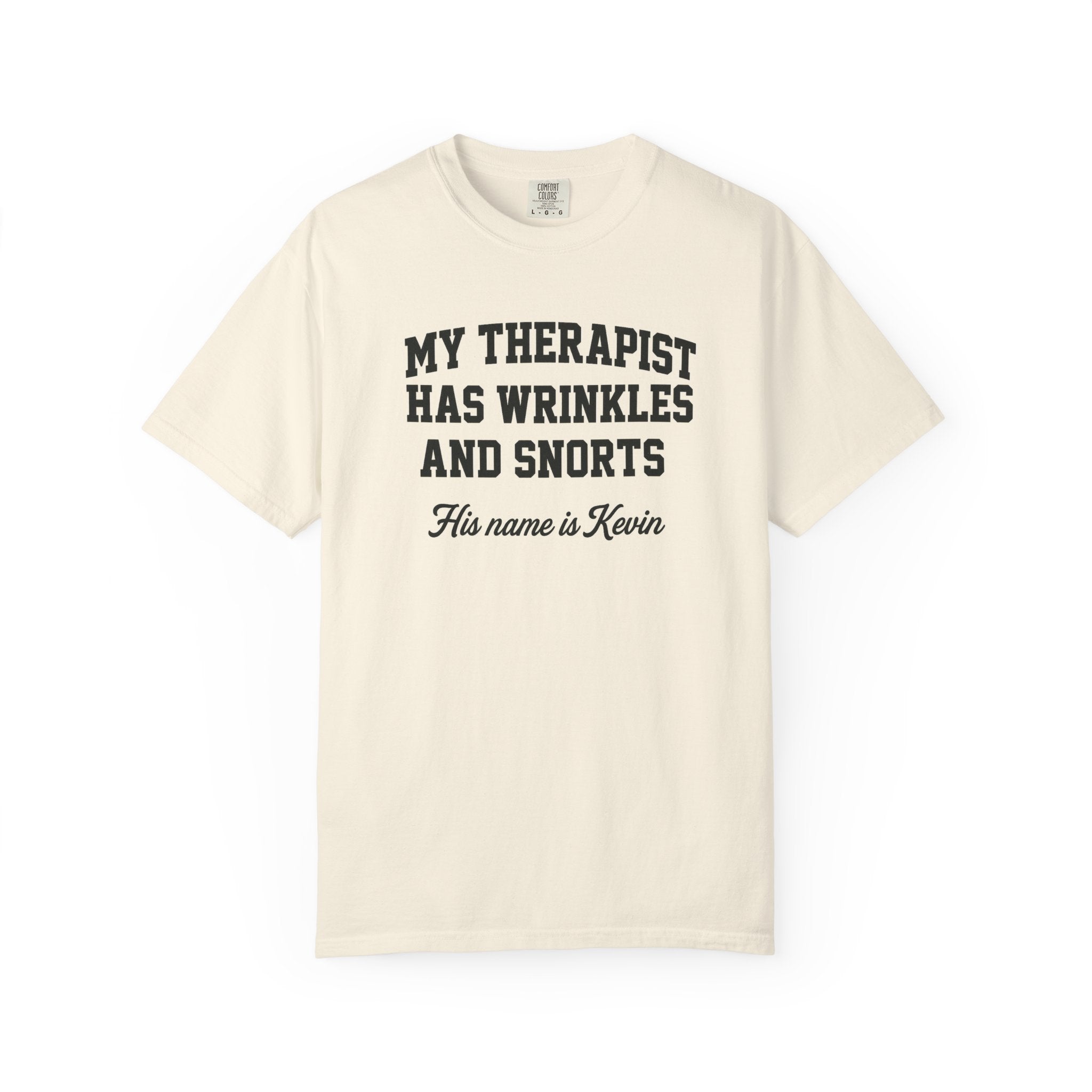 French Bulldog Lover Tee - “My Therapist Has Wrinkles & Snorts” (Funny Dog Shirt)