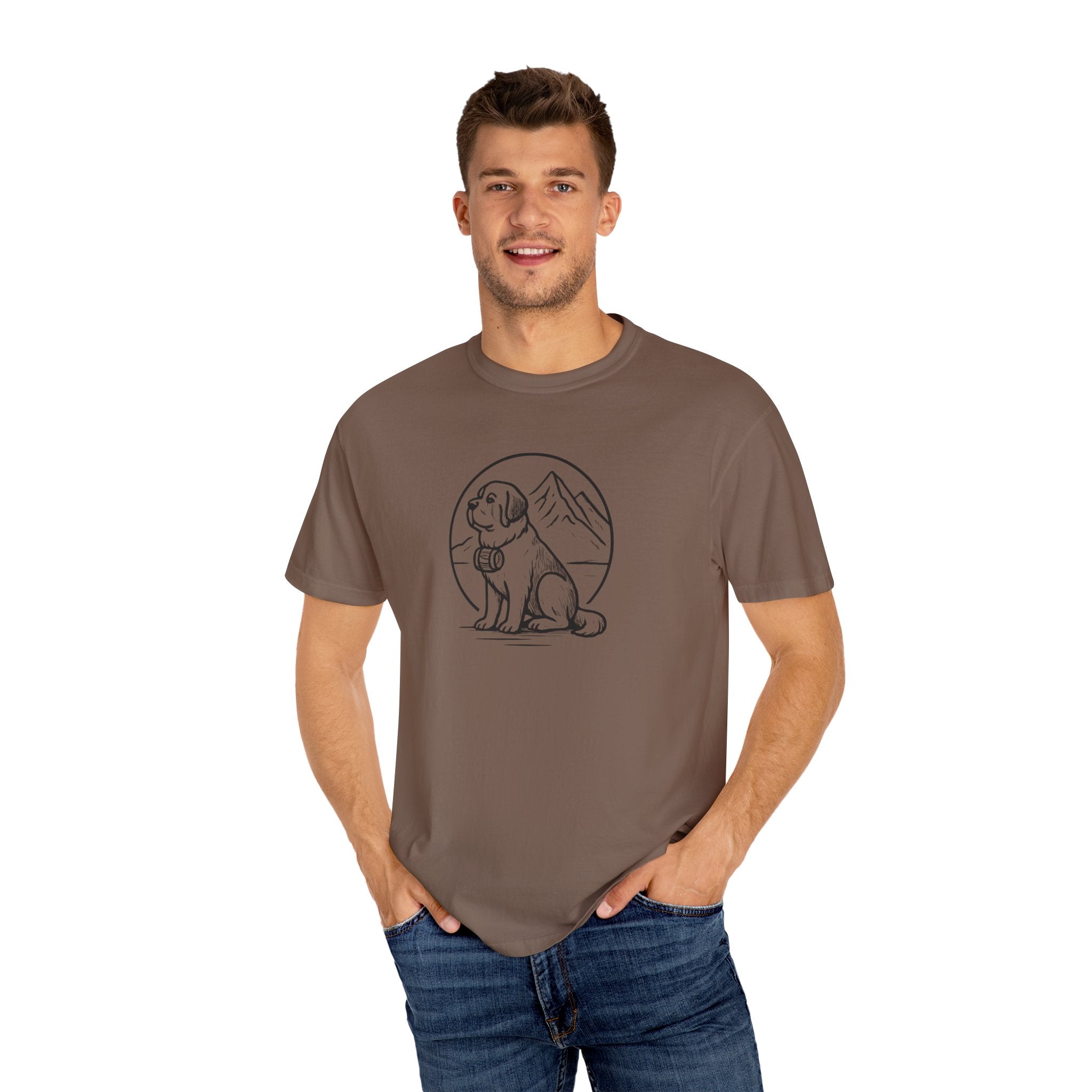 Dog Lover's Unisex Garment-Dyed T-Shirt - Casual Wear for Pet Enthusiasts