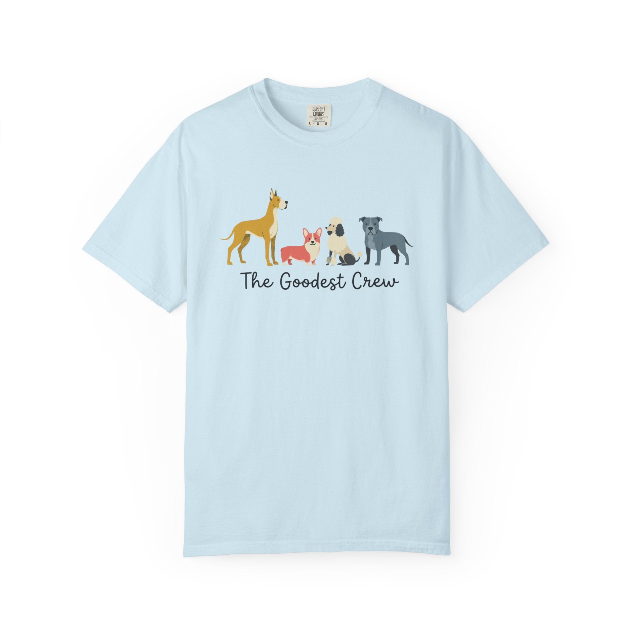 T-Shirt — "The Goodest Crew" Cute Dog Pack Graphic Tee