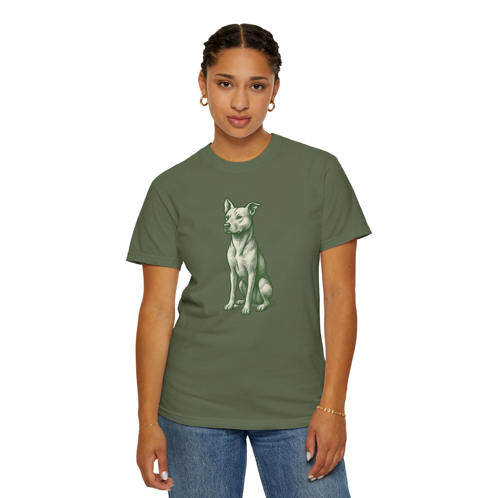 Dog Rescue T-shirt - Detailed Stoic Zen Illustration