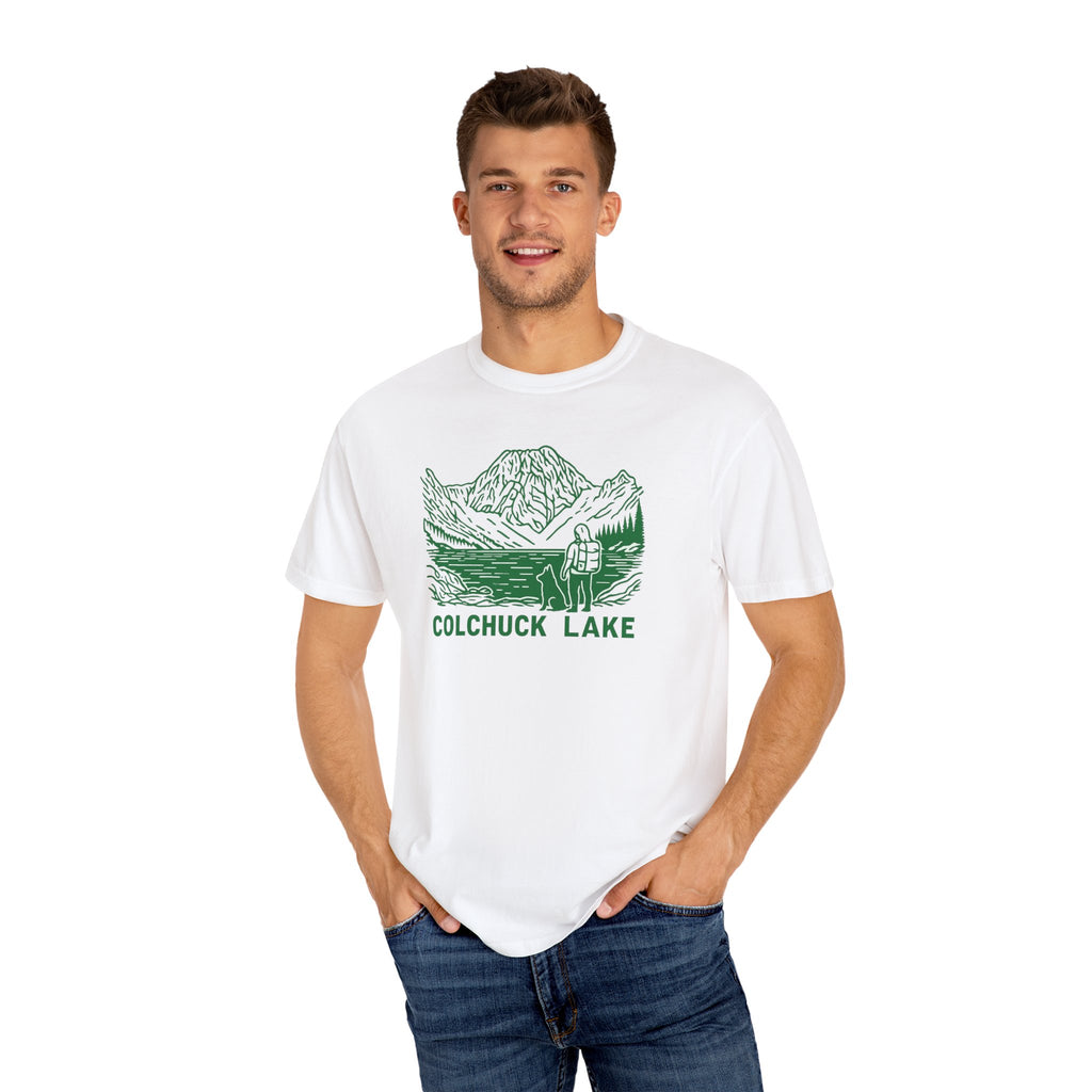 Colchuck Lake Hiking T-Shirt — Mountain Camping Graphic Tee