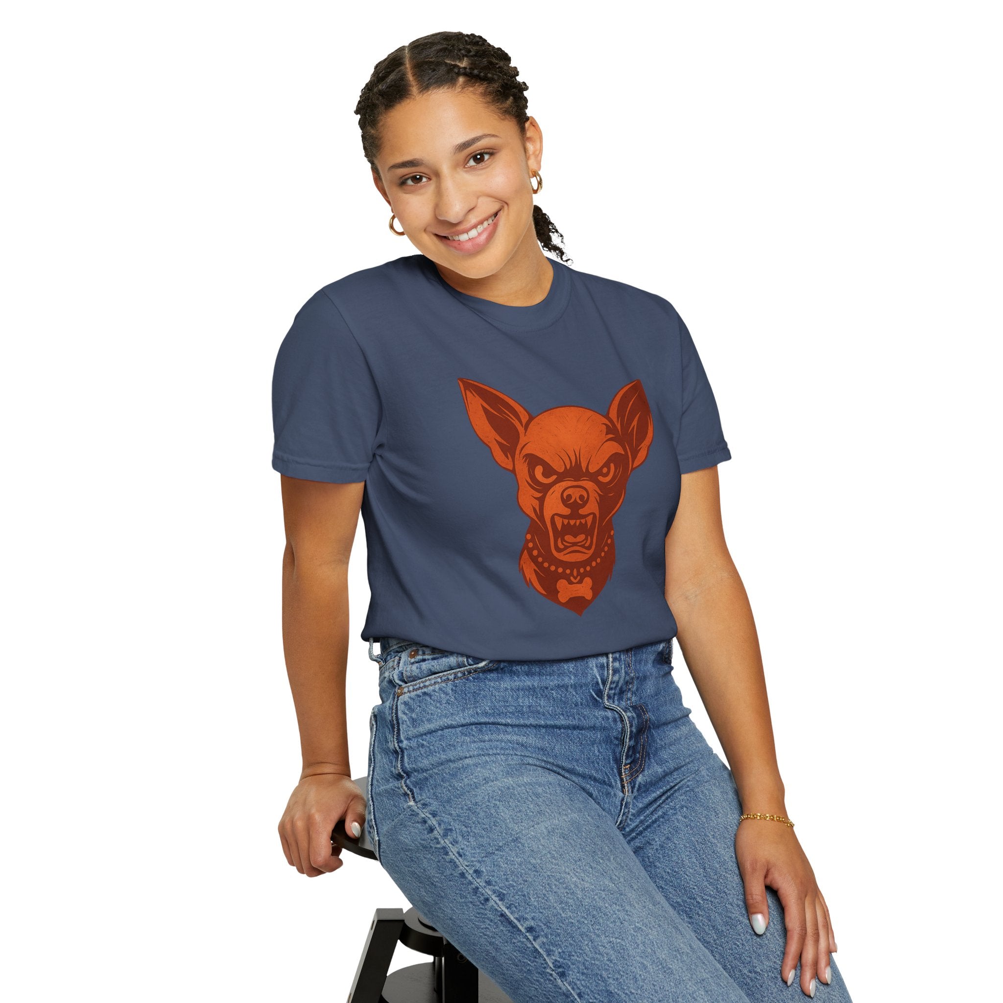 Angry Chihuahua Graphic T‑Shirt — Fierce Dog Head Tee