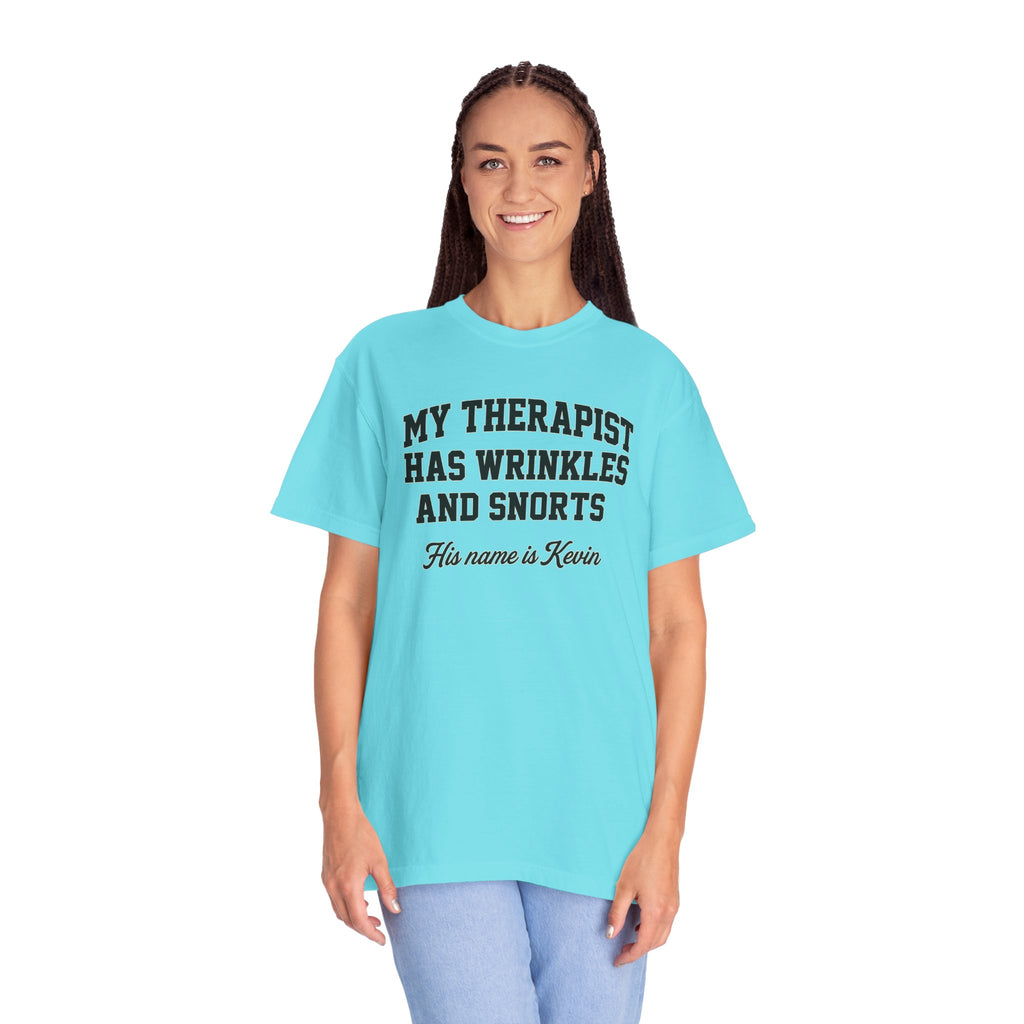 French Bulldog Lover Tee - “My Therapist Has Wrinkles & Snorts” (Funny Dog Shirt)
