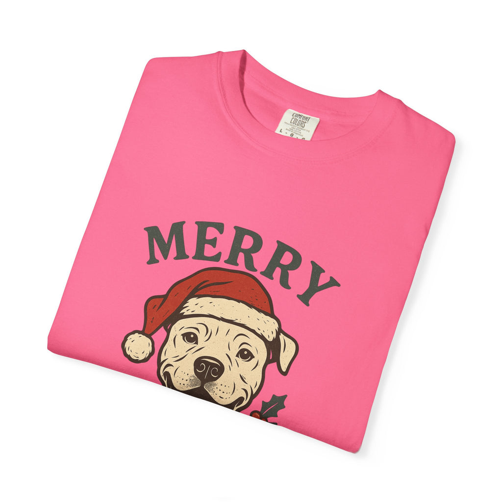 Merry Pitmas T-Shirt for Dog Lovers