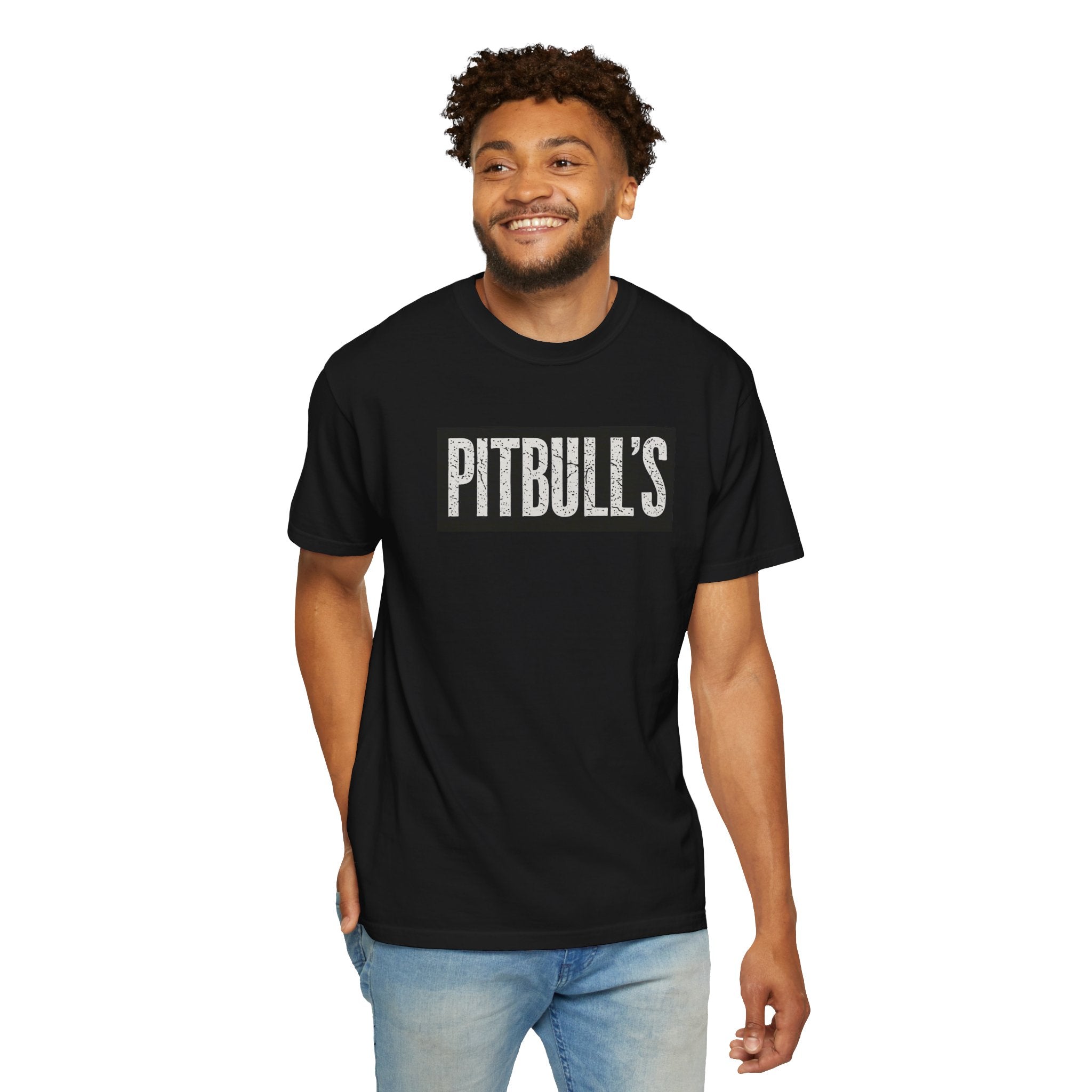 Pitbull's Logo Graphic T-Shirt — Vintage Box Logo Tee for Dog Lovers