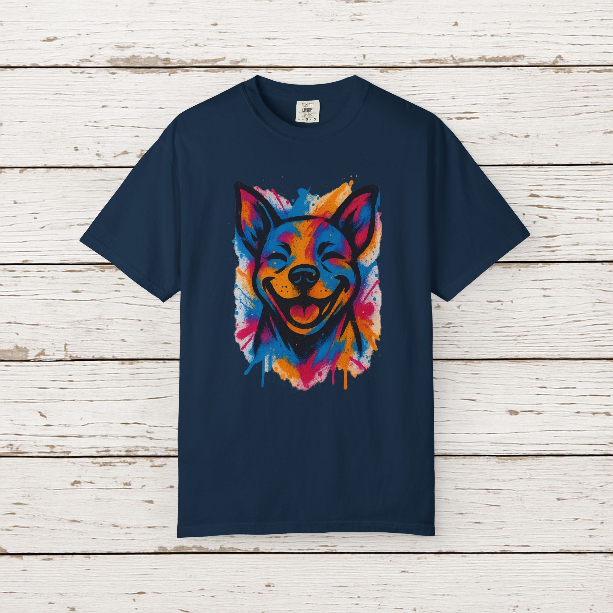 Color Splash Husky T-Shirt — Vibrant Watercolor Dog Tee