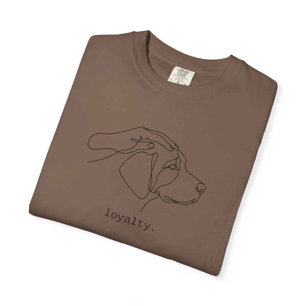 Loyalty Dog Line Art T-Shirt