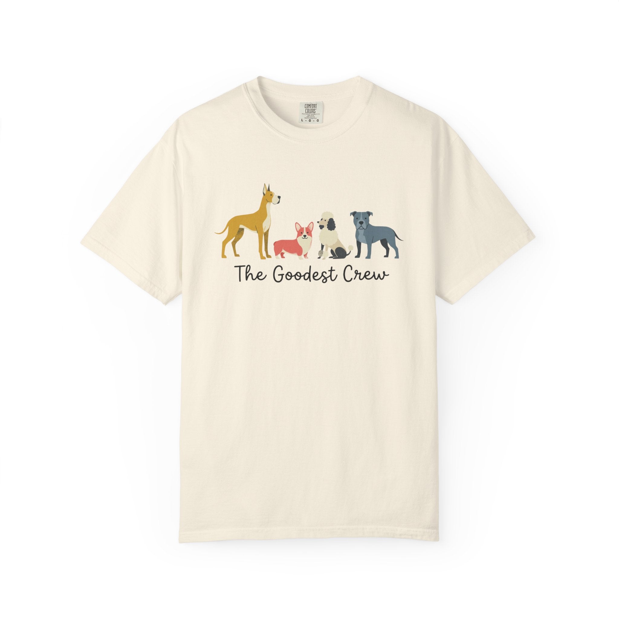 T-Shirt — "The Goodest Crew" Cute Dog Pack Graphic Tee
