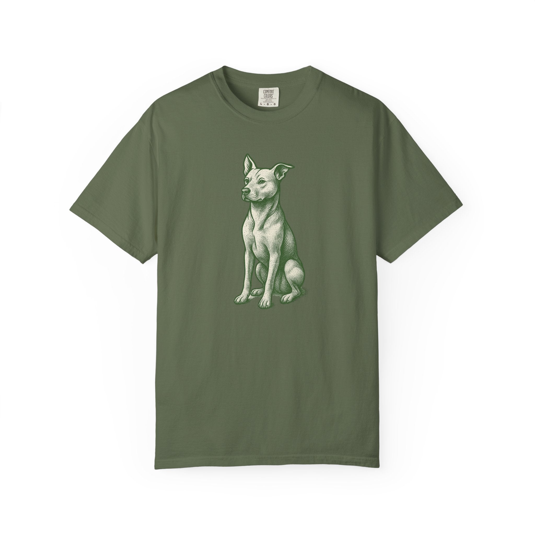 Dog Rescue T-shirt - Detailed Stoic Zen Illustration