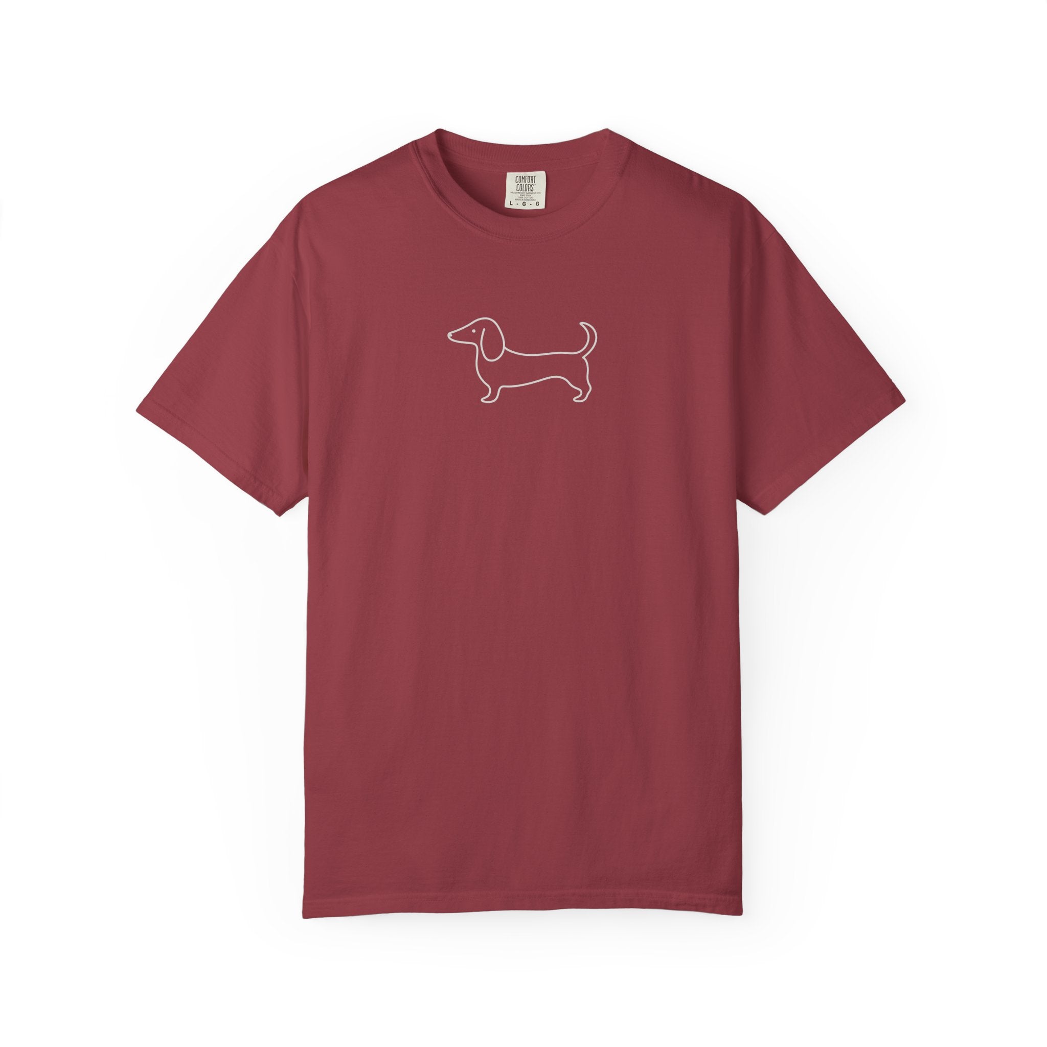 Dachshund Outline Tee — Minimal Dog Lover T-Shirt