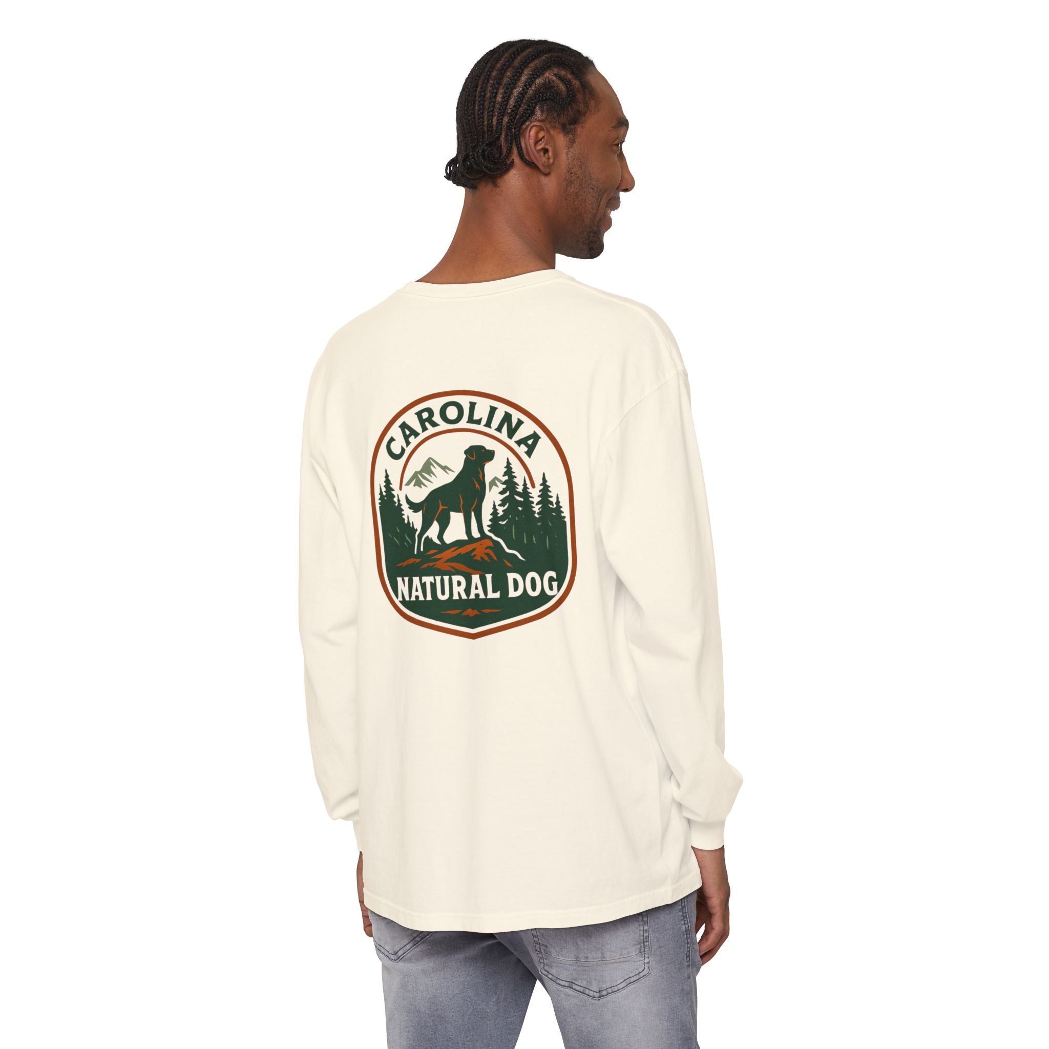 Carolina Natural Dog Long Sleeve Tee — Outdoor Dog Lover Shirt