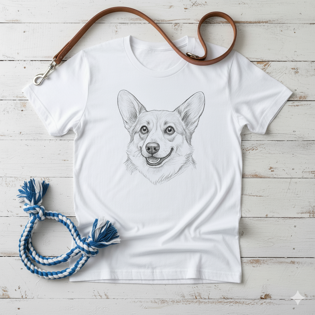 Corgi Lover T-Shirt, Unisex Dog Tee, Short Sleeve Funny Shirt, Pet Lover Gift, Cute Corgi Fashion