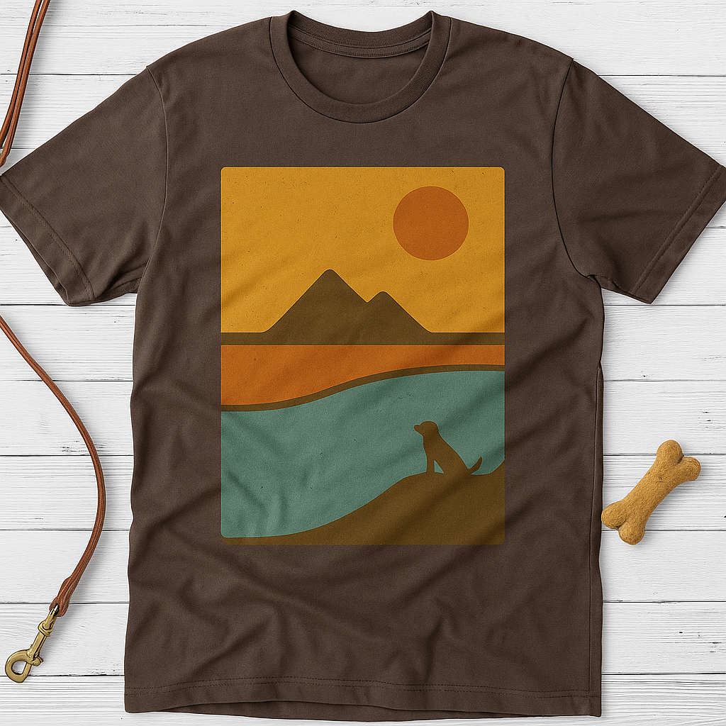 Sunset Landscape Dog T-Shirt