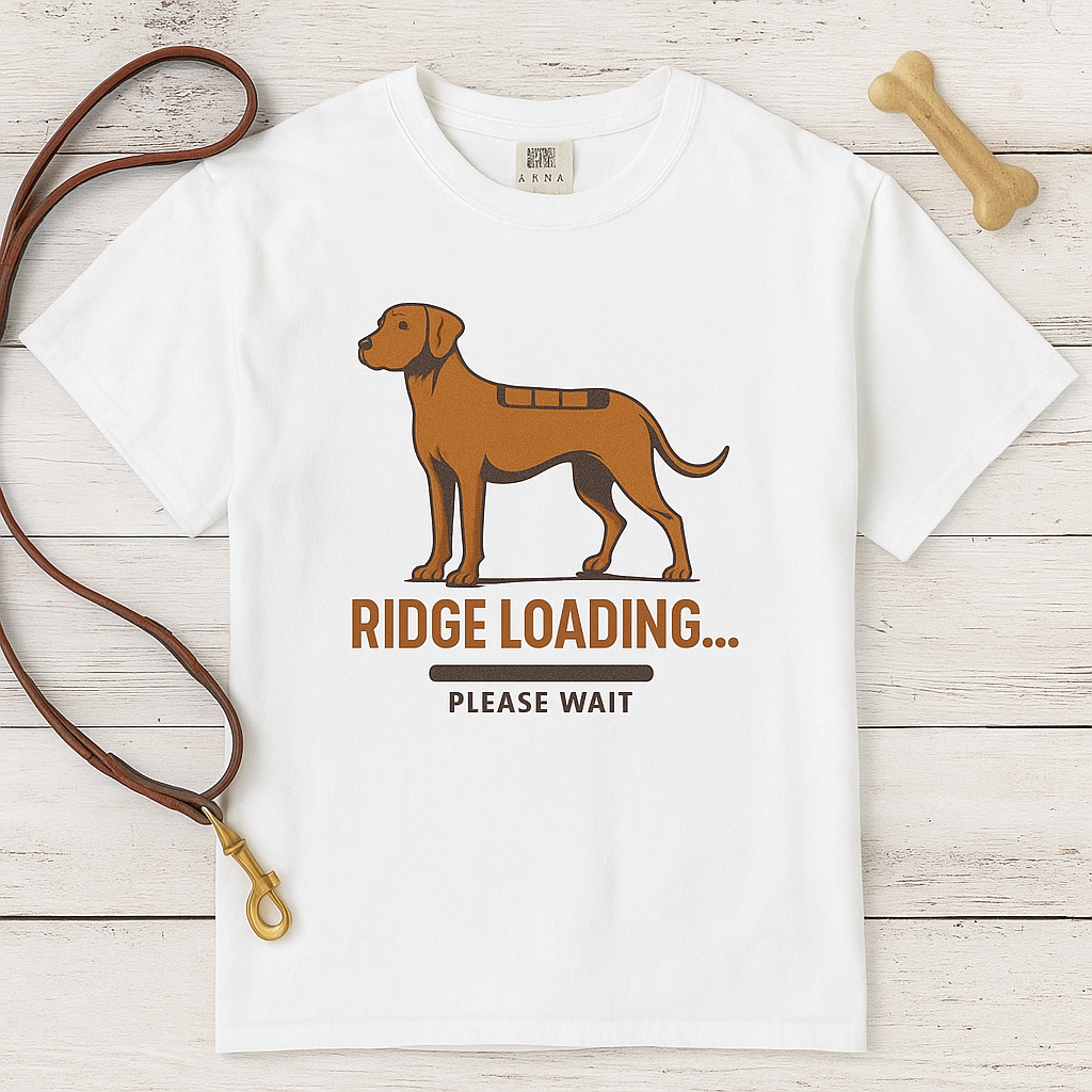 Dog Lover Tee, Rhodesian Ridgeback Ridge Loading Shirt, Funny Pet T-Shirt, Unisex Animal Shirt, Gift for Dog Owners, Casual Everyday Wear