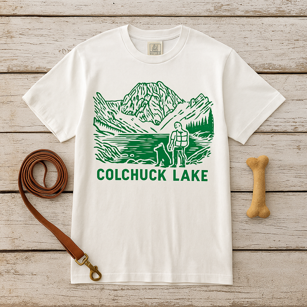 Colchuck Lake Hiking T-Shirt — Mountain Camping Graphic Tee
