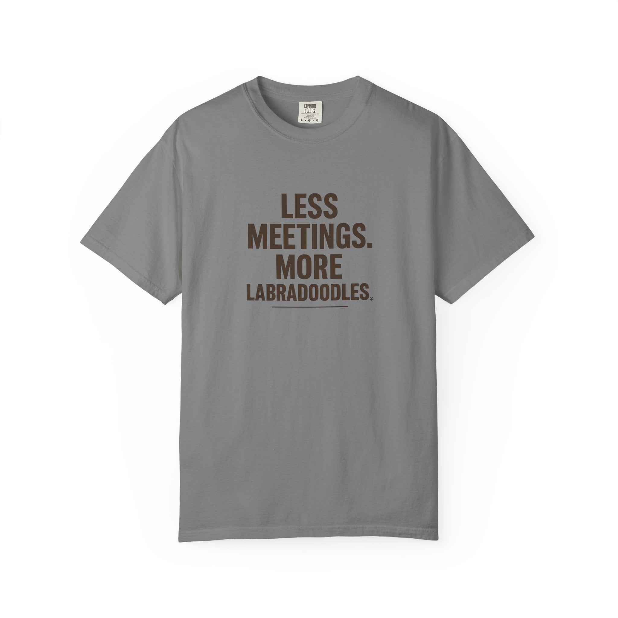 Labradoodle Lovers T-Shirt - Less Meetings More Doodles