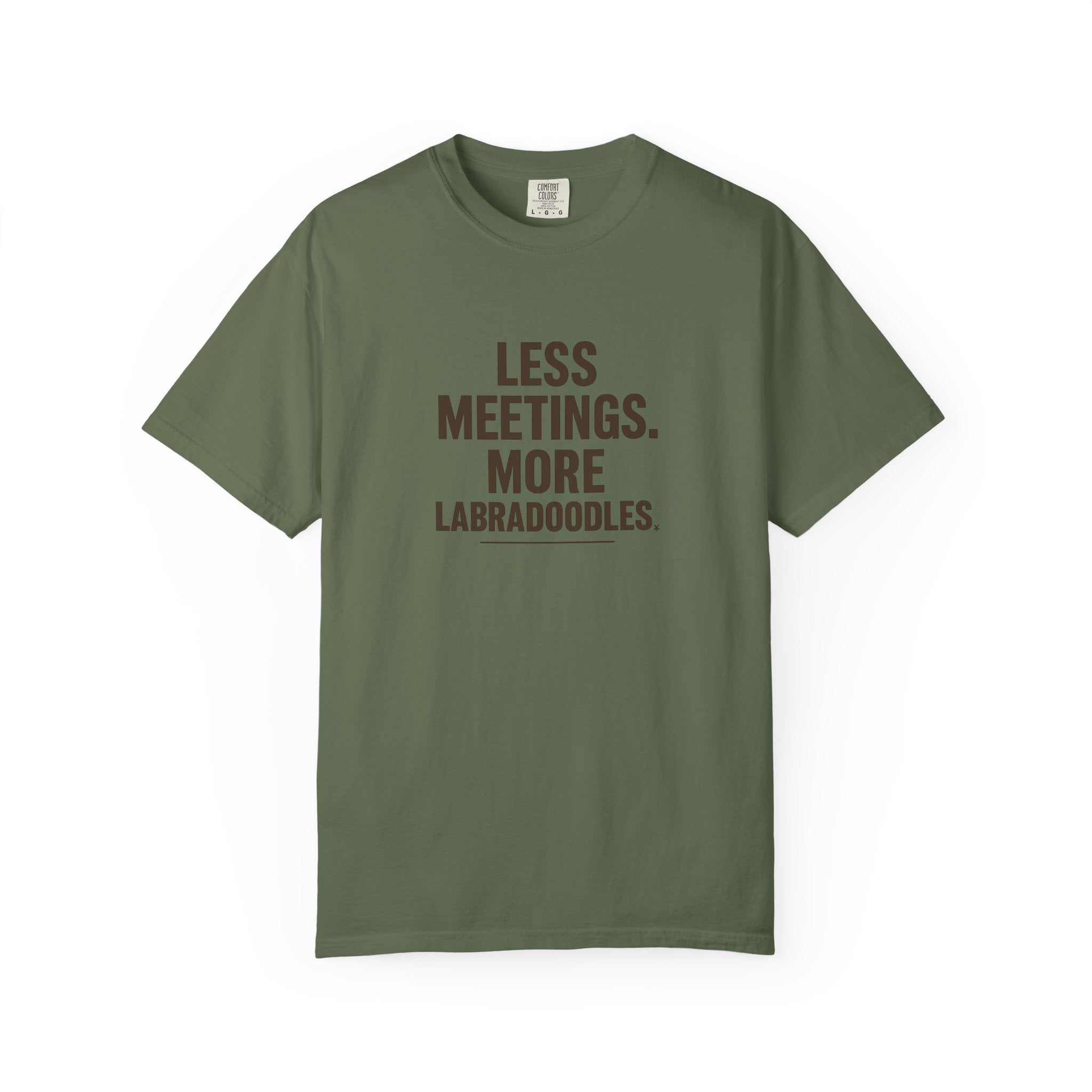 Labradoodle Lovers T-Shirt - Less Meetings More Doodles