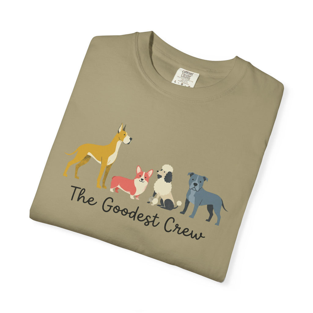 T-Shirt — "The Goodest Crew" Cute Dog Pack Graphic Tee