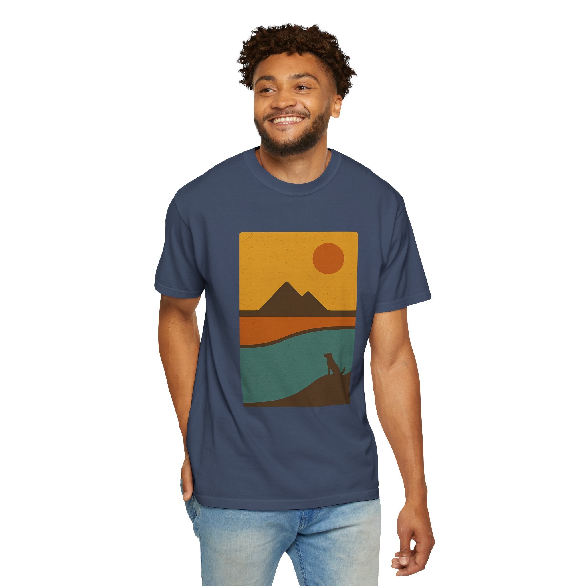 Sunset Landscape Dog T-Shirt