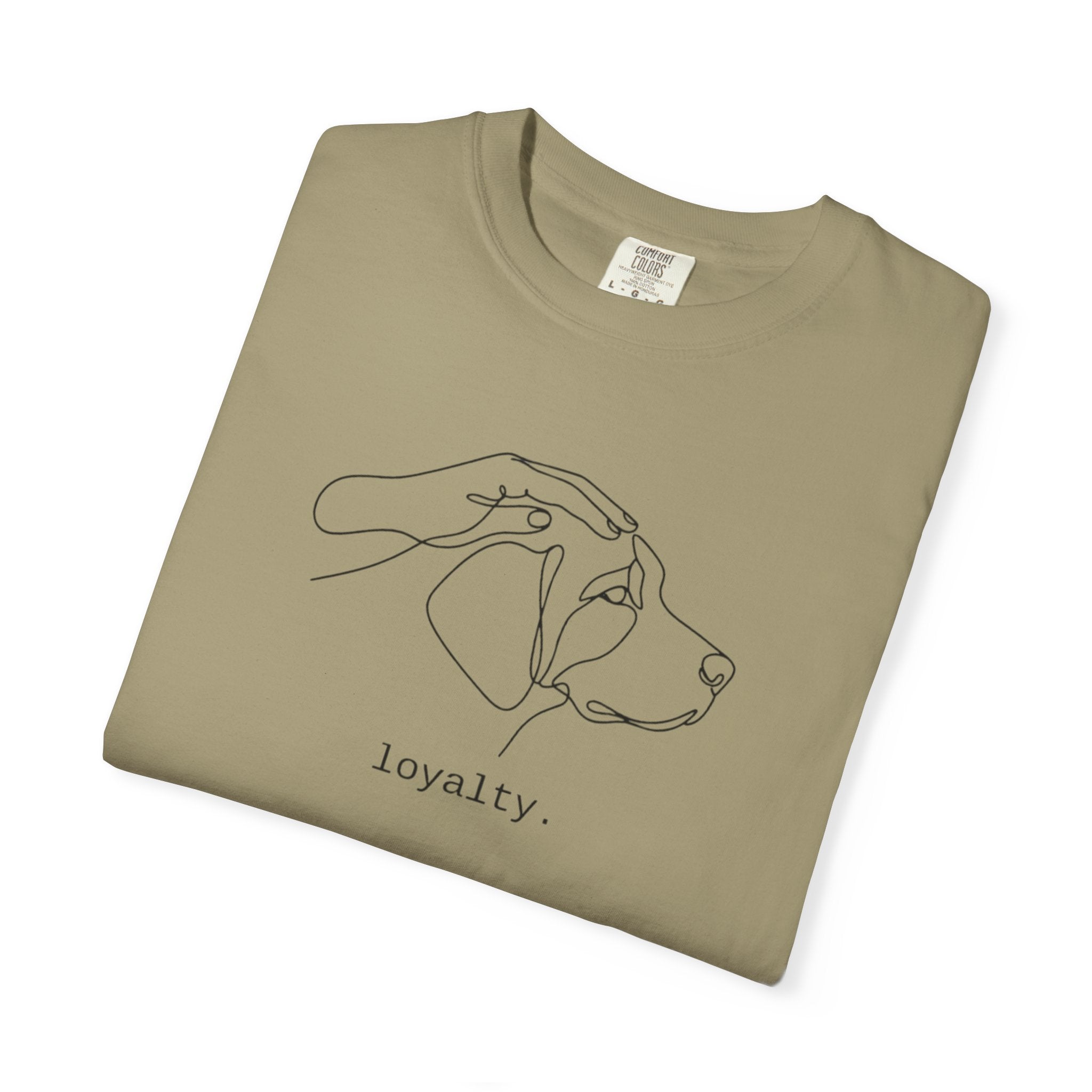 Loyalty Dog Line Art T-Shirt