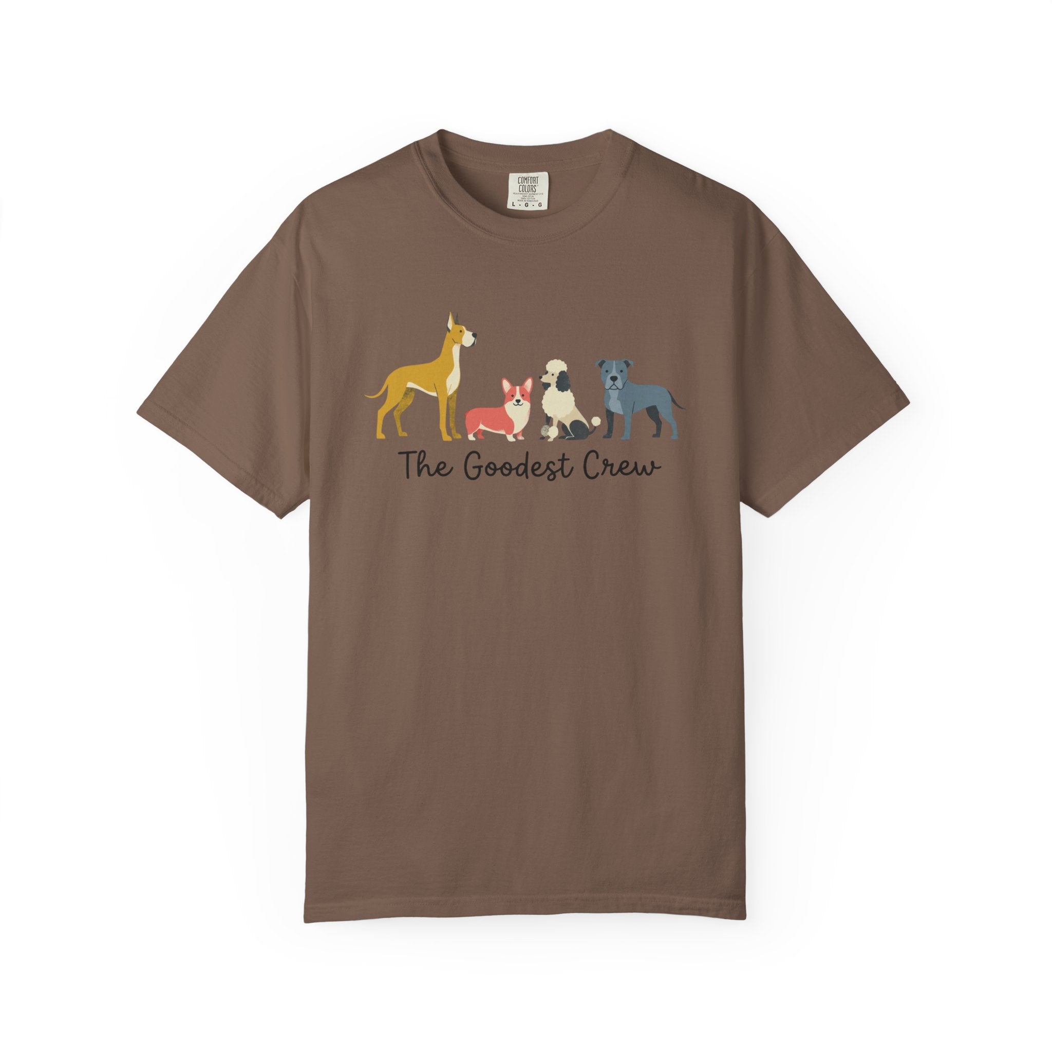 T-Shirt — "The Goodest Crew" Cute Dog Pack Graphic Tee