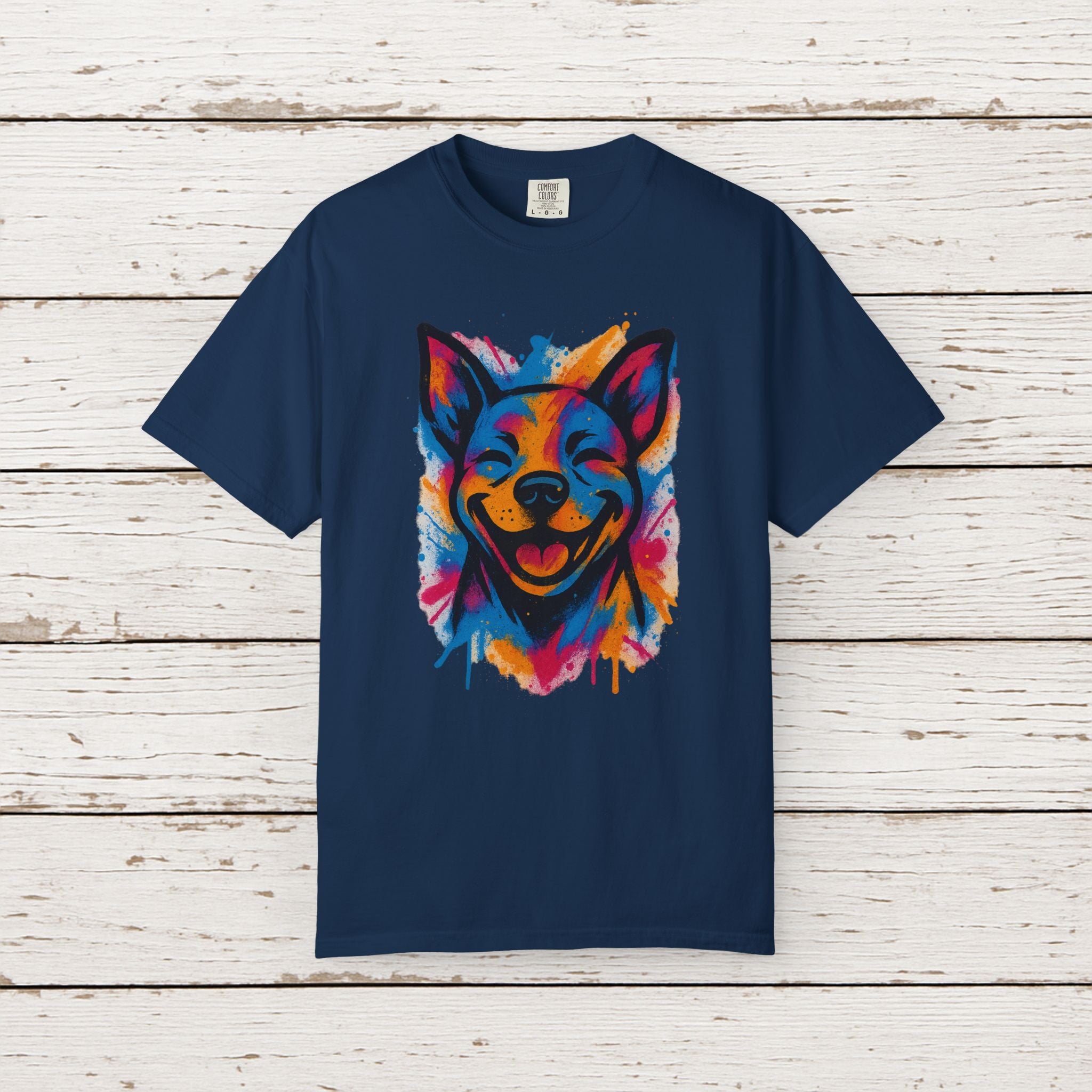Color Splash Husky T-Shirt — Vibrant Watercolor Dog Tee