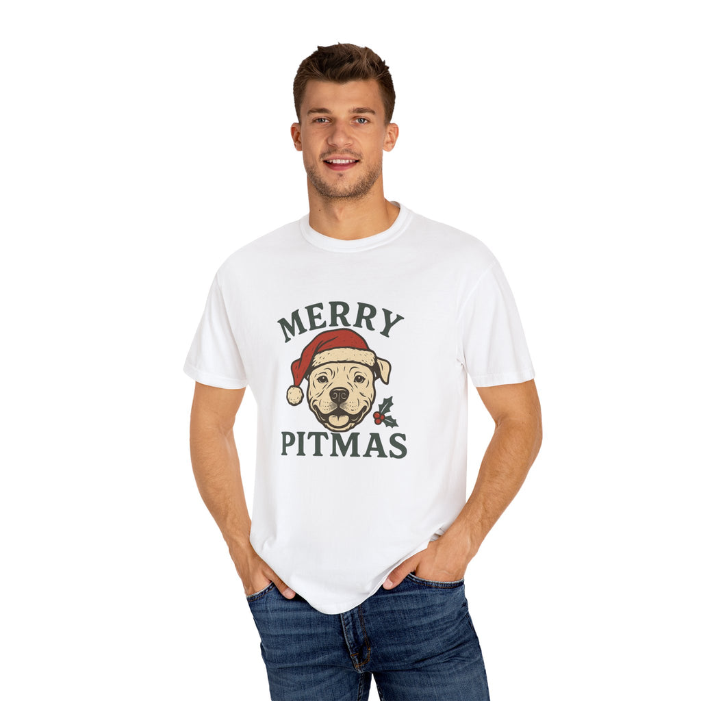 Merry Pitmas T-Shirt for Dog Lovers