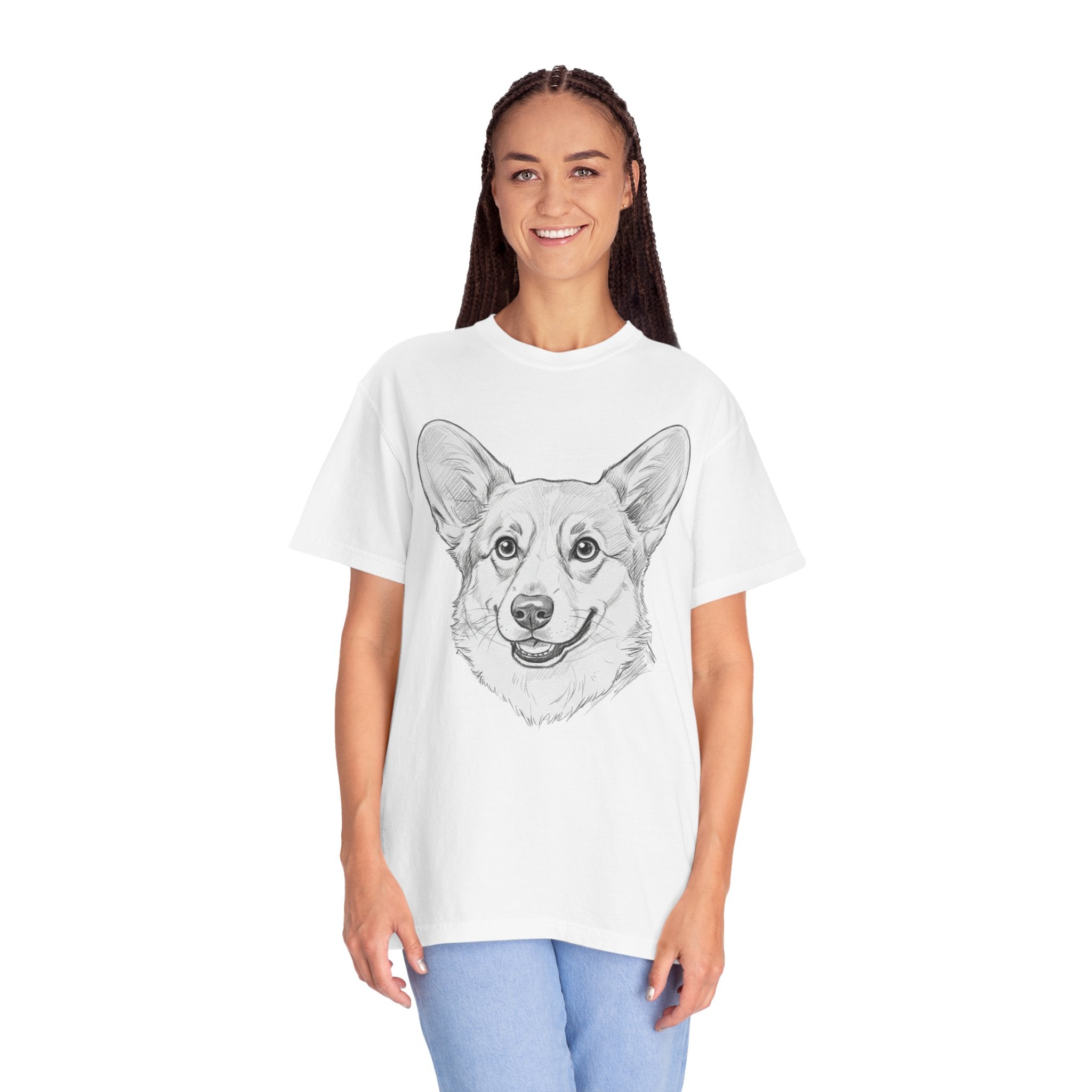 Corgi Lover T-Shirt, Unisex Dog Tee, Short Sleeve Funny Shirt, Pet Lover Gift, Cute Corgi Fashion