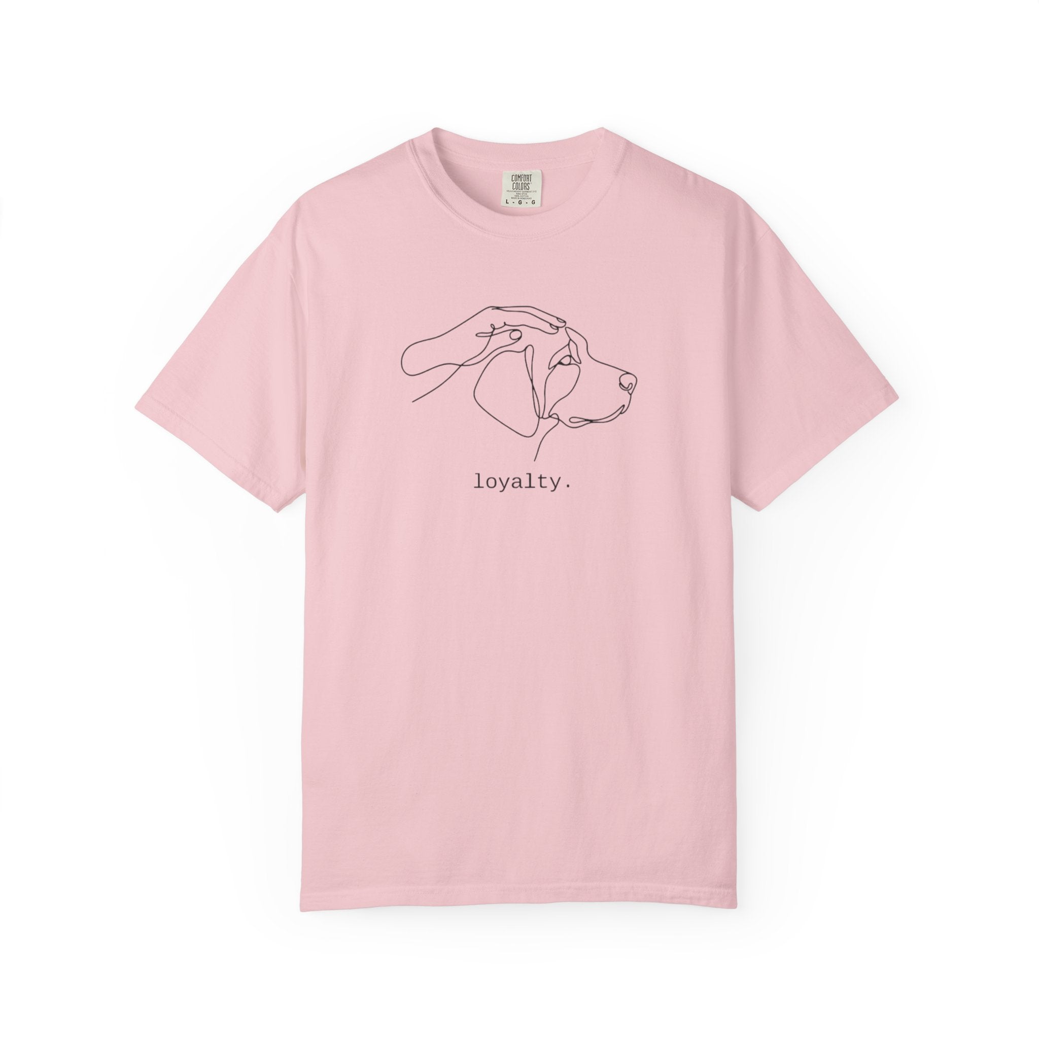 Loyalty Dog Line Art T-Shirt