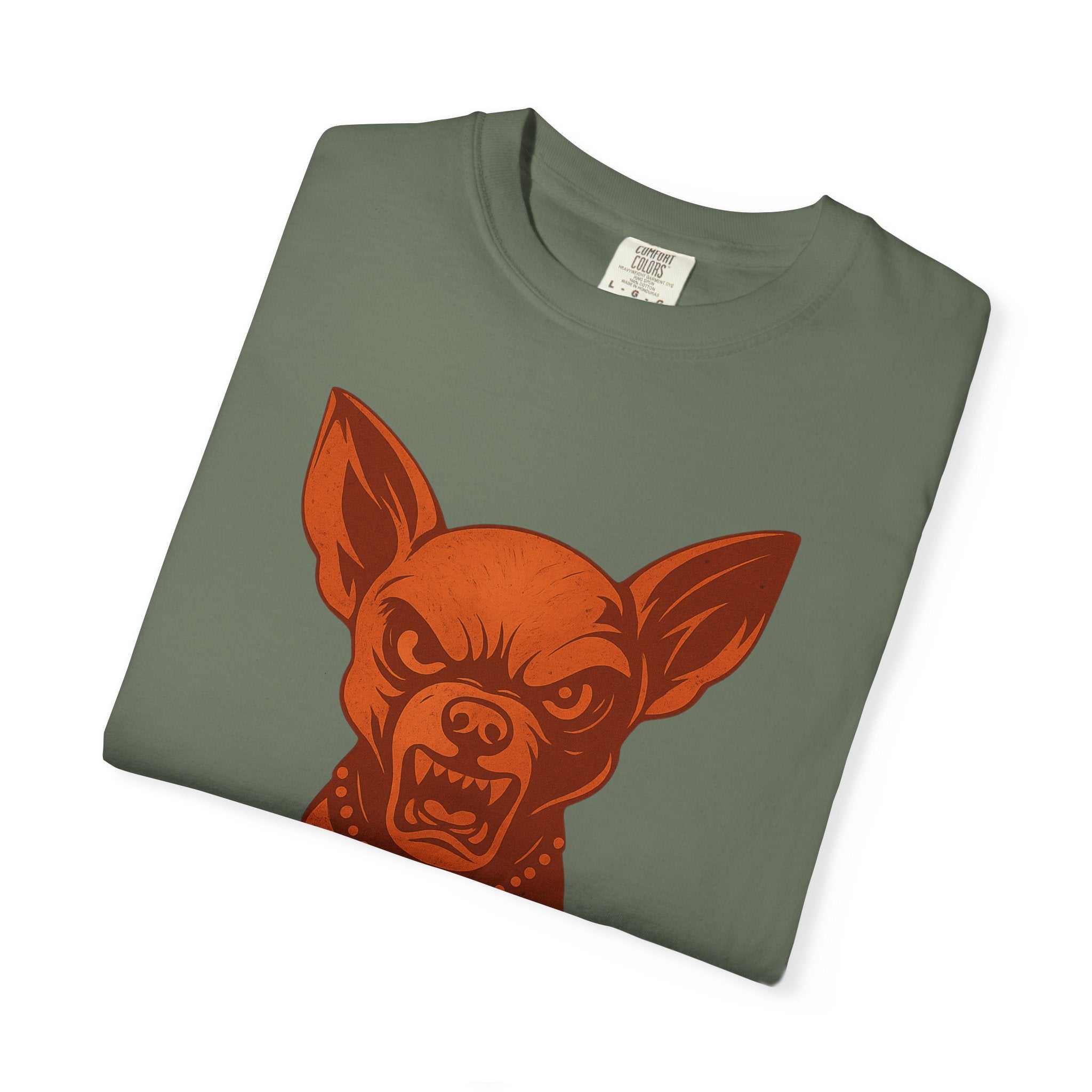 Angry Chihuahua Graphic T‑Shirt — Fierce Dog Head Tee