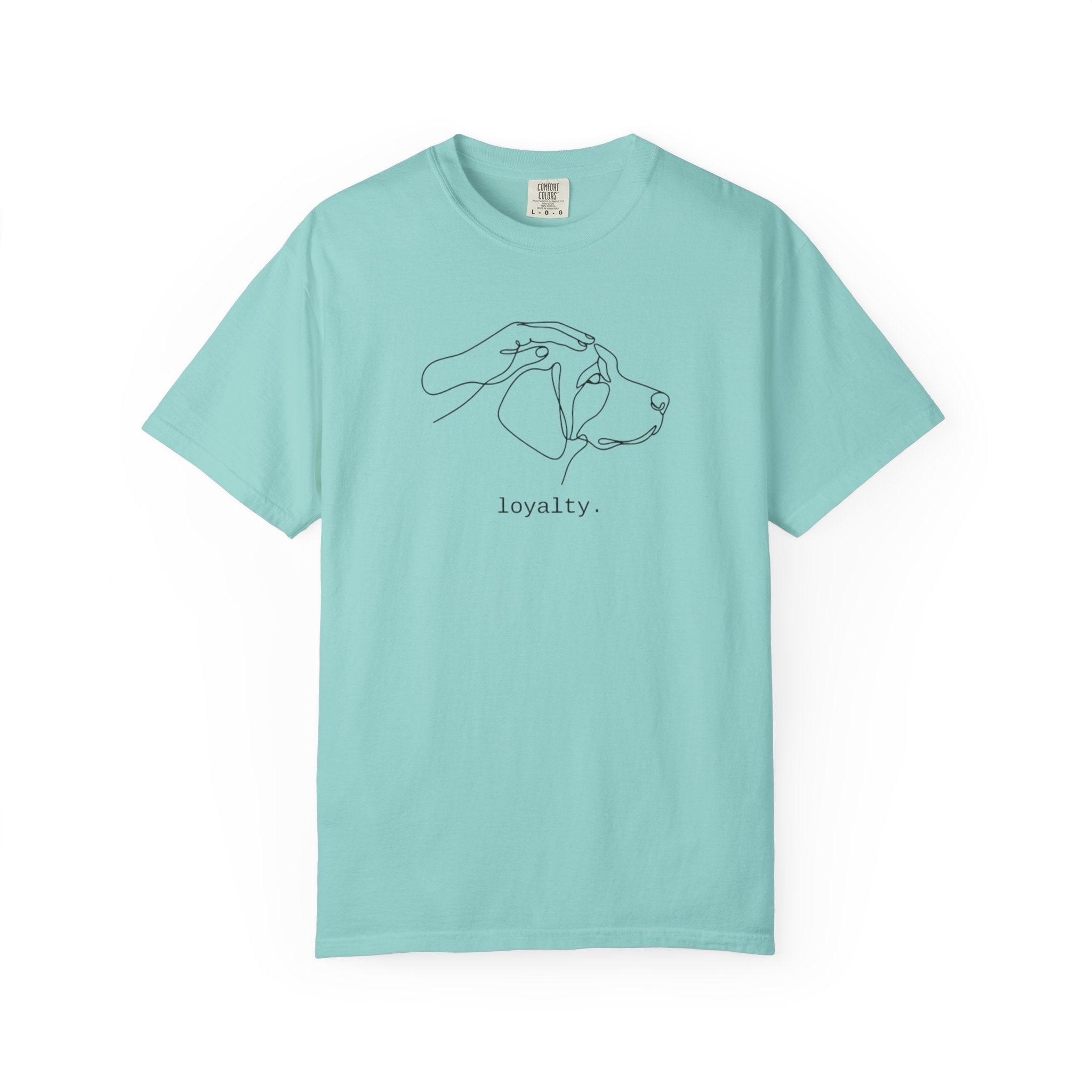 Loyalty Dog Line Art T-Shirt