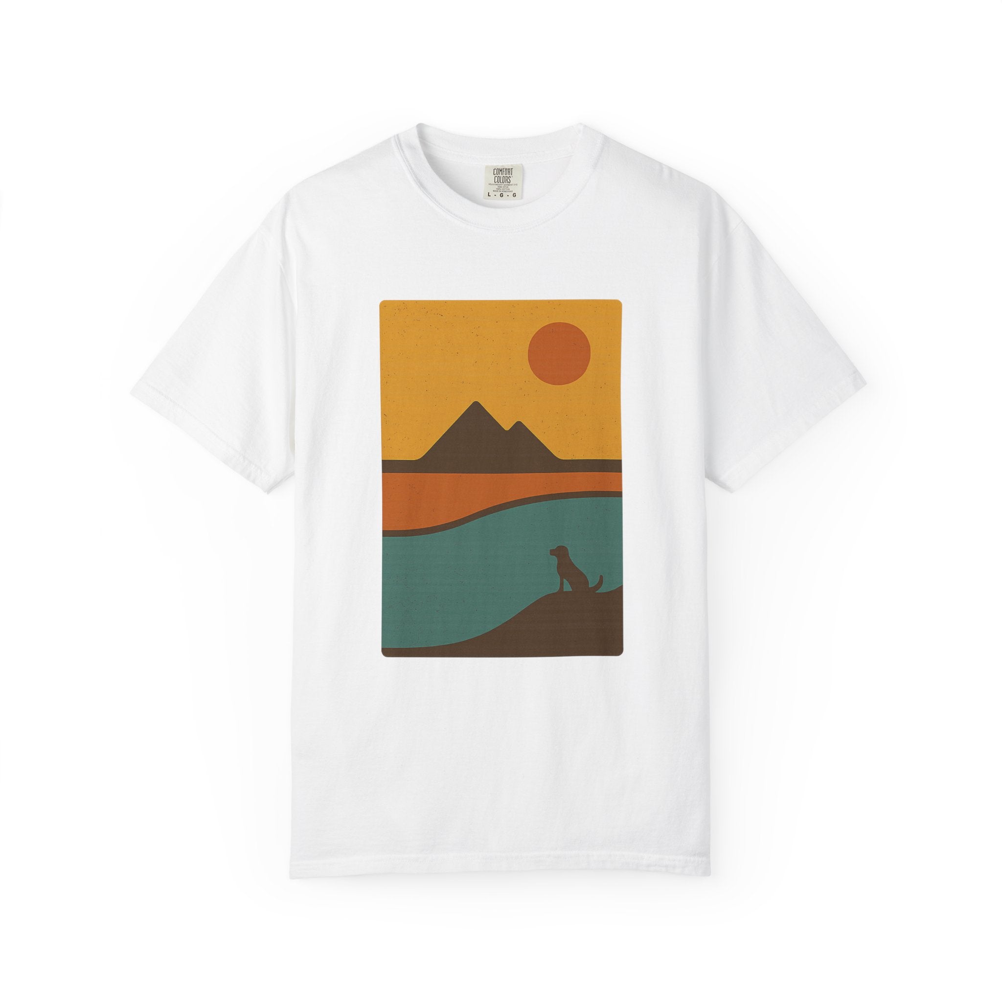 Sunset Landscape Dog T-Shirt
