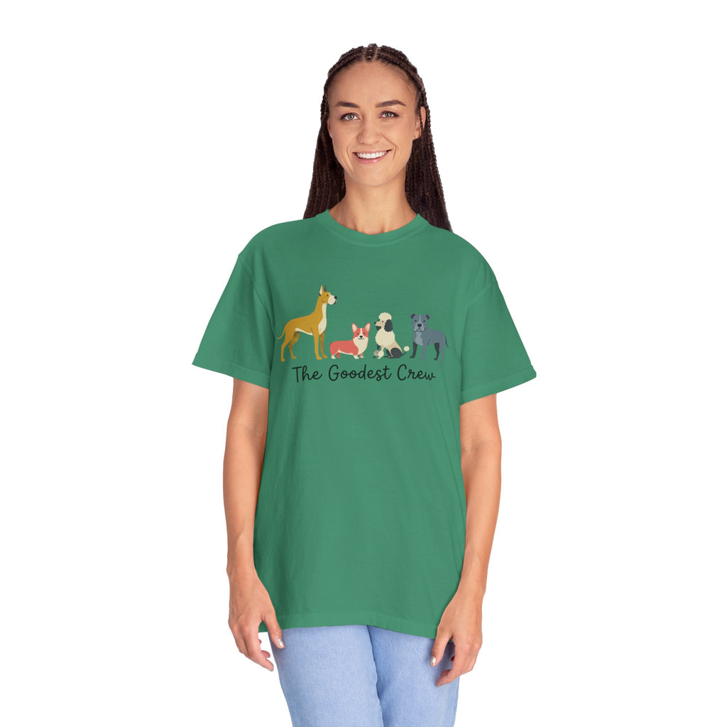 T-Shirt — "The Goodest Crew" Cute Dog Pack Graphic Tee