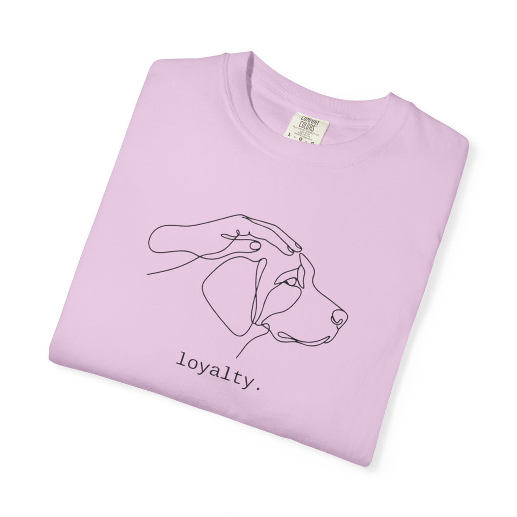 Loyalty Dog Line Art T-Shirt