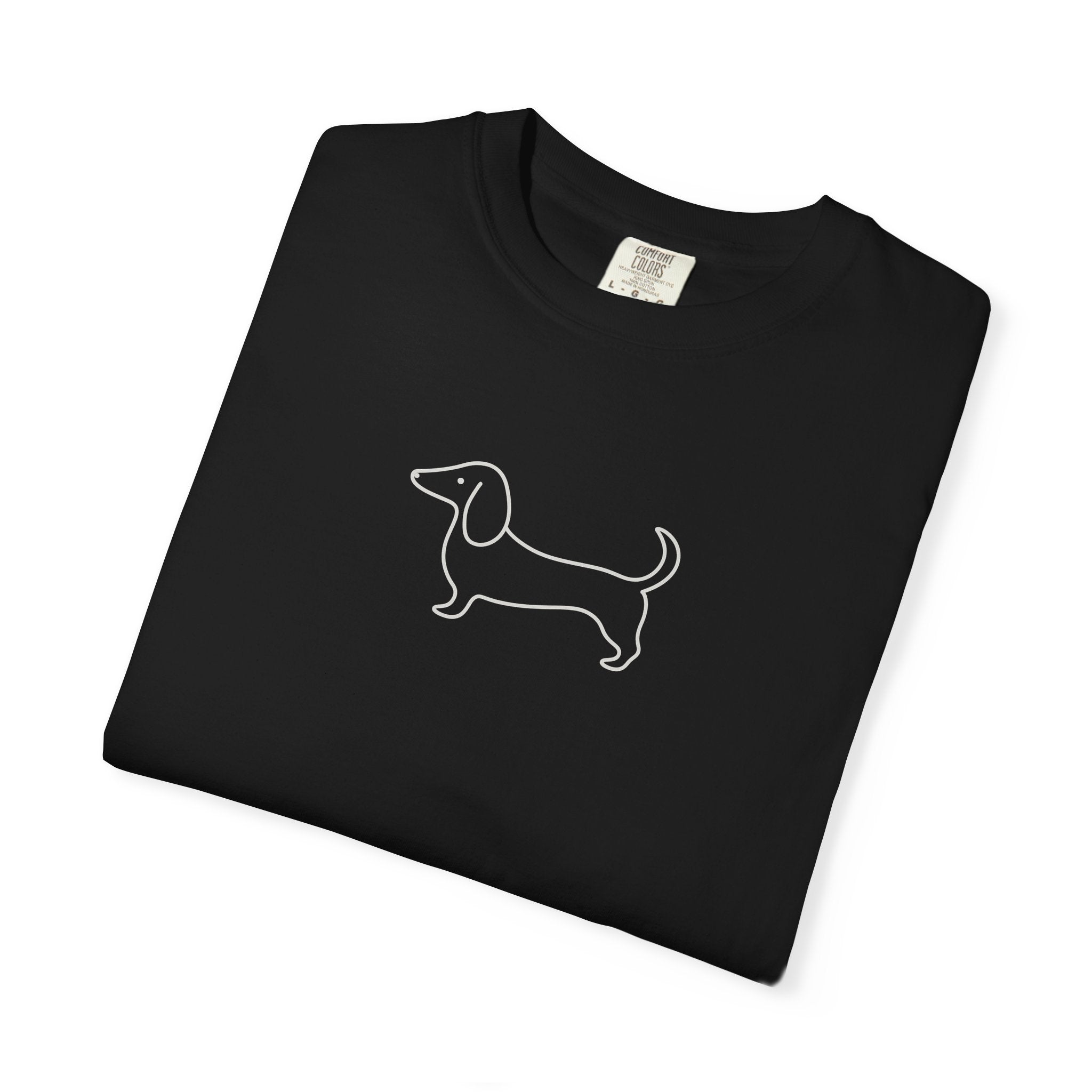Dachshund Outline Tee — Minimal Dog Lover T-Shirt