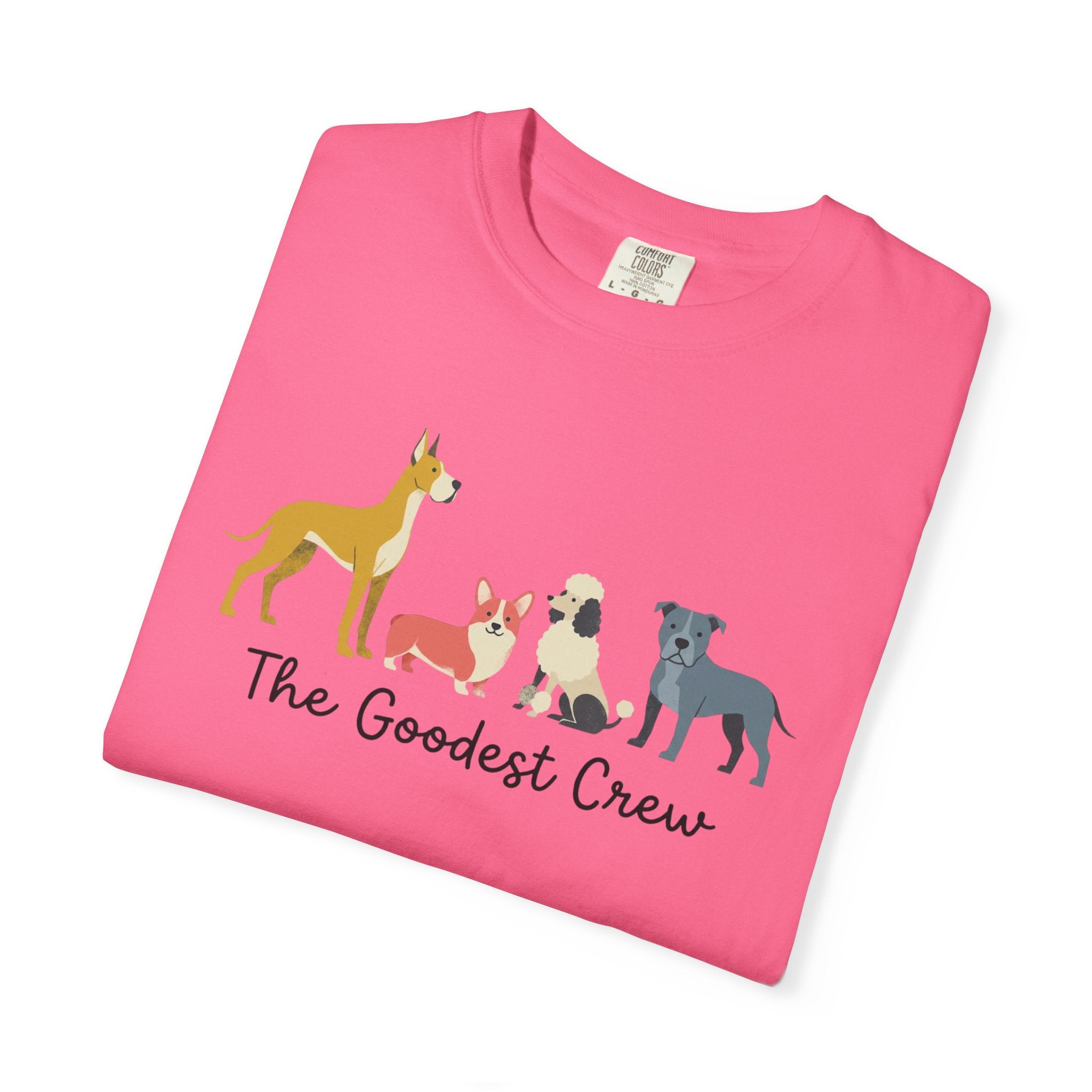 T-Shirt — "The Goodest Crew" Cute Dog Pack Graphic Tee