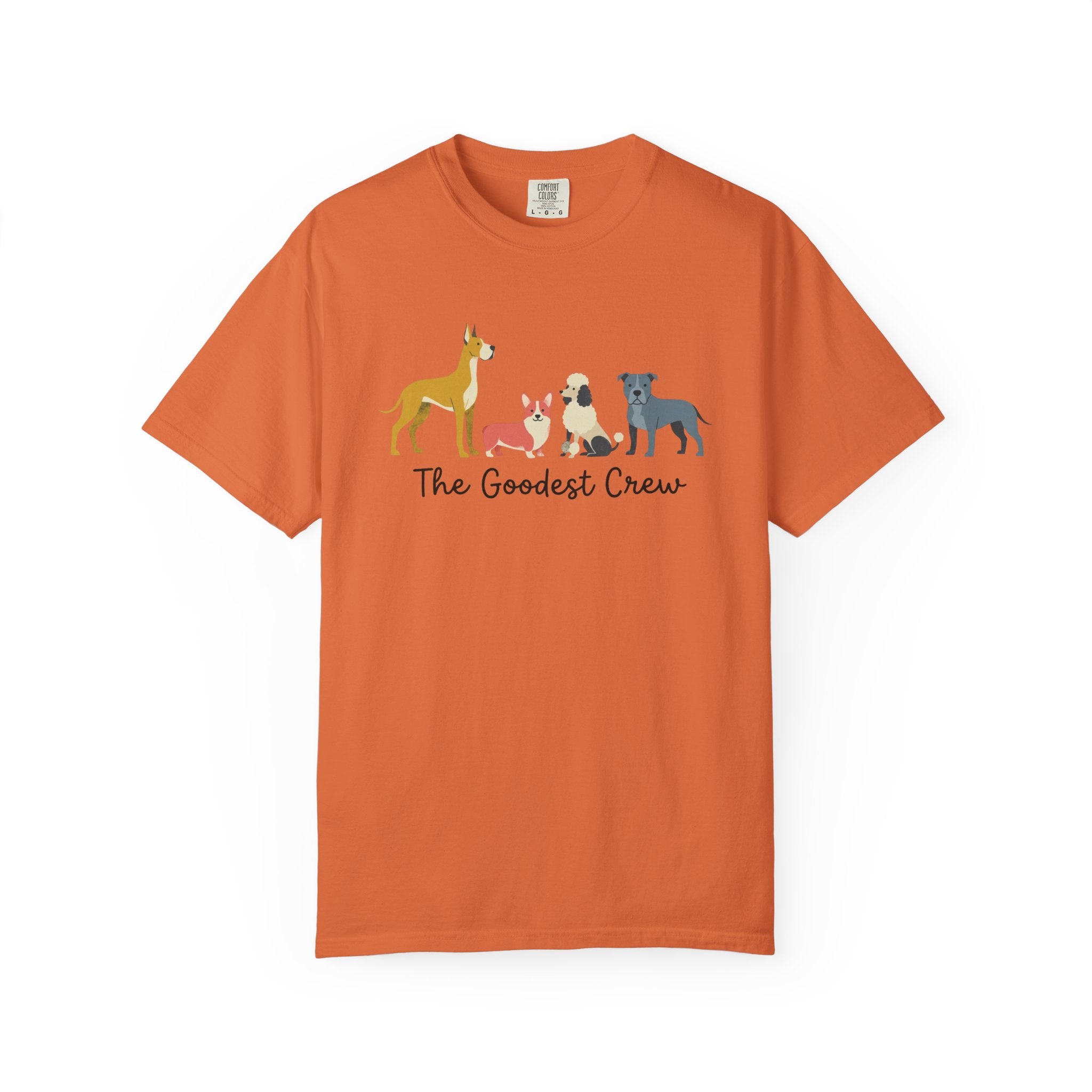 T-Shirt — "The Goodest Crew" Cute Dog Pack Graphic Tee
