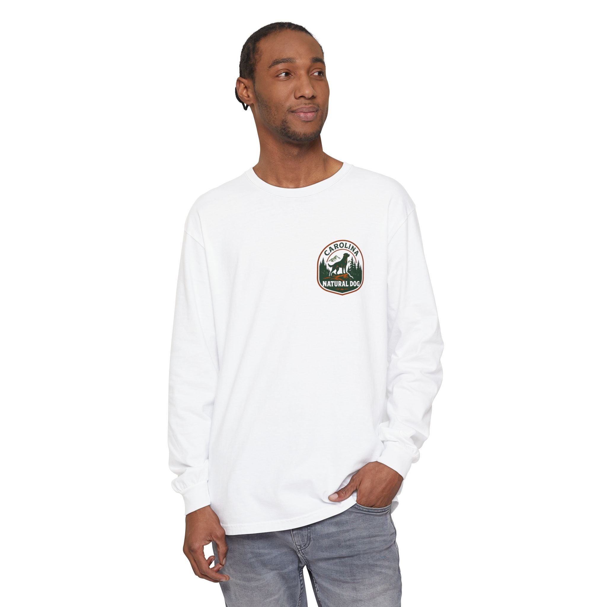 Carolina Natural Dog Long Sleeve Tee — Outdoor Dog Lover Shirt