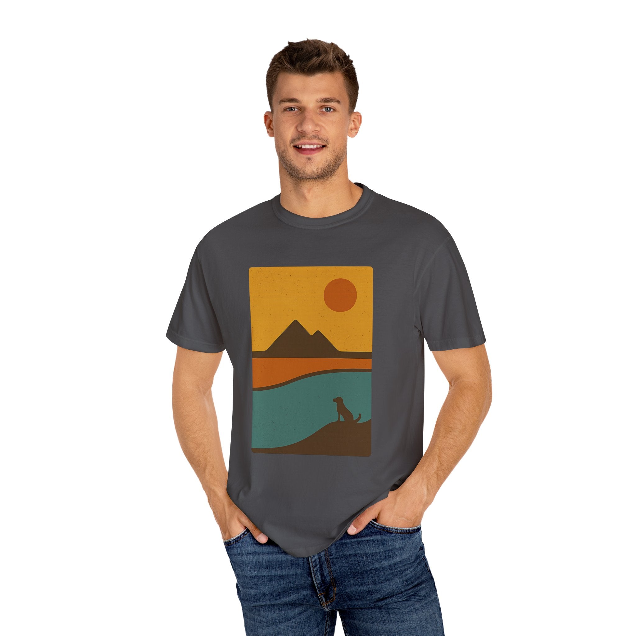 Sunset Landscape Dog T-Shirt