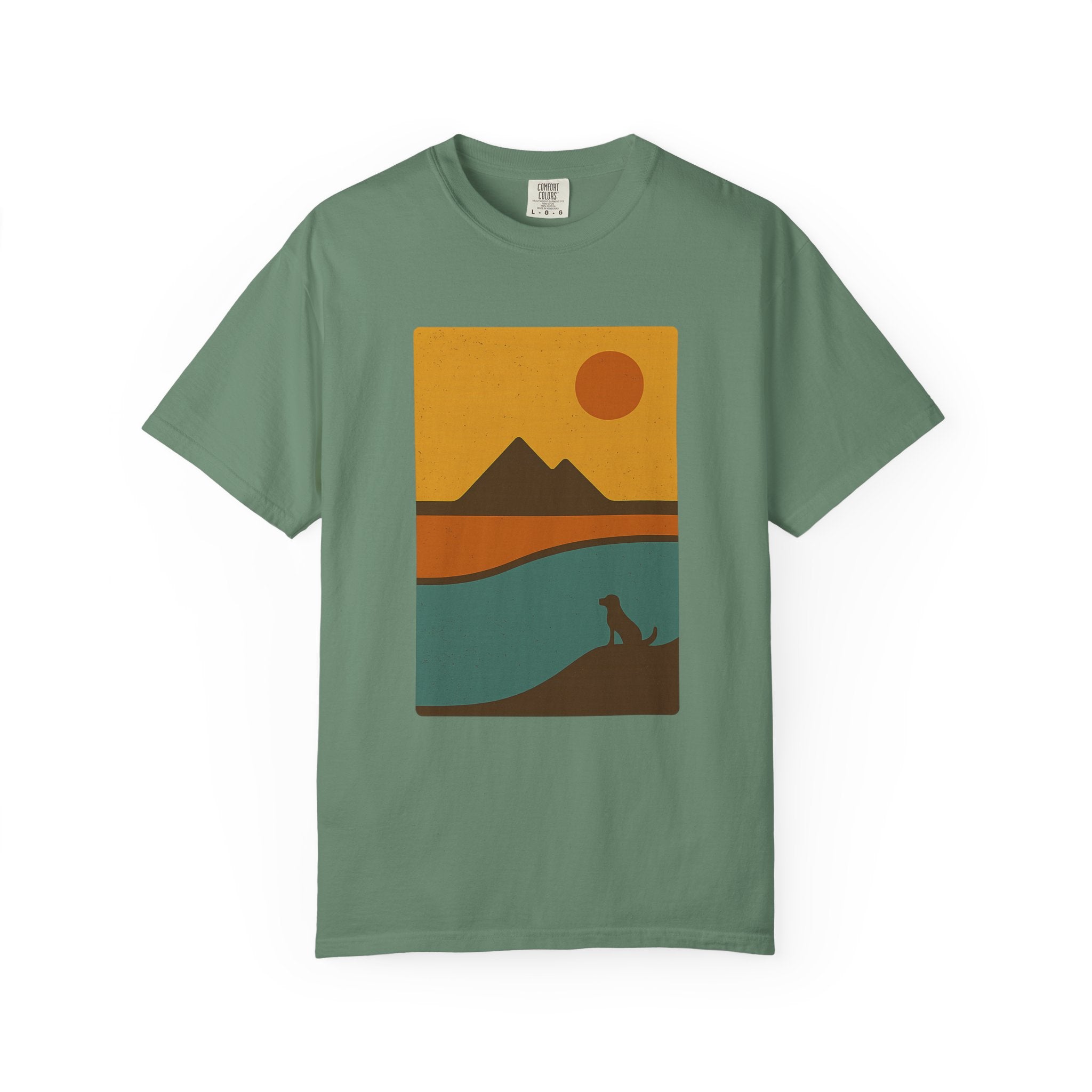 Sunset Landscape Dog T-Shirt