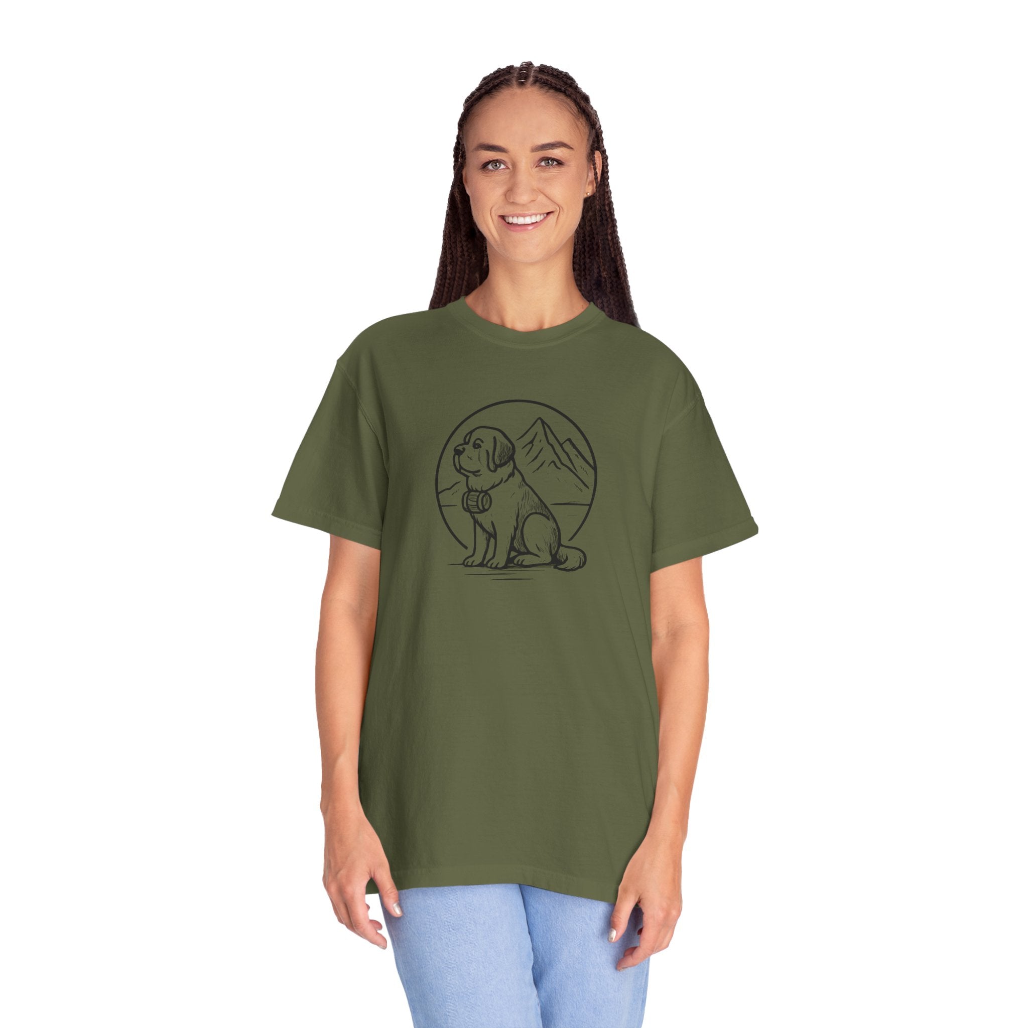 Dog Lover's Unisex Garment-Dyed T-Shirt - Casual Wear for Pet Enthusiasts